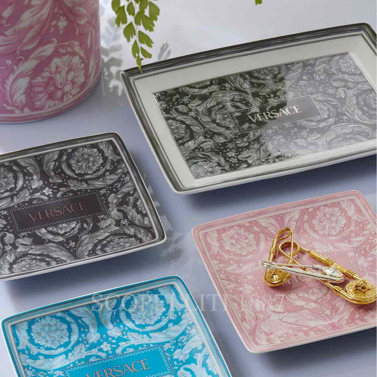 베르사체 Versace Barocco Haze Square Tray 12 cm 11940-403767-15253 2/3