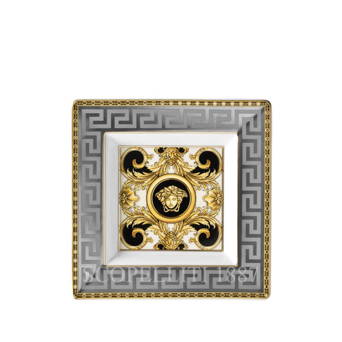 베르사체 Versace Square Dish 14 cm Prestige Gala 14085-403637-25814
