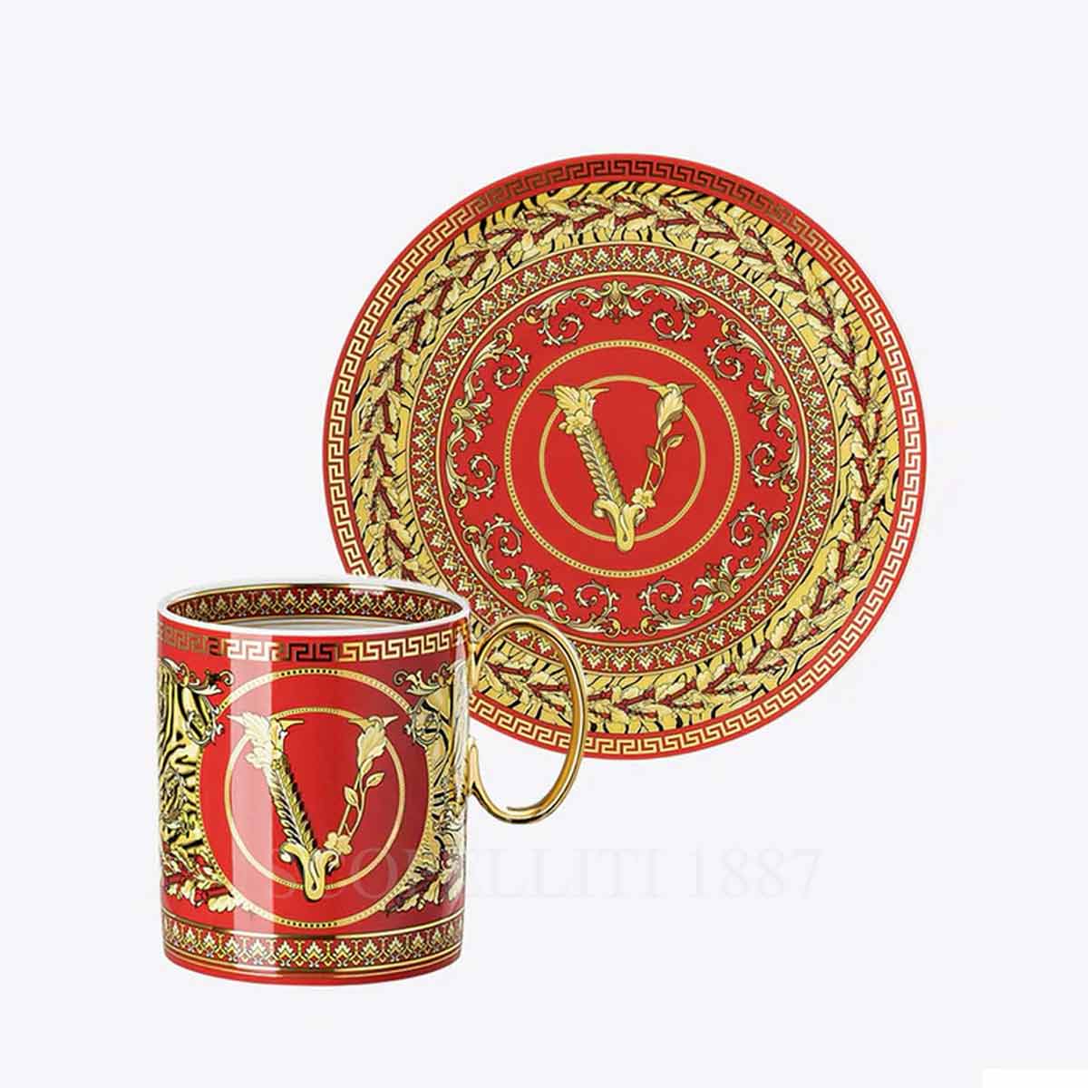 베르사체 Versace Gift Set Mug and Plate Virtus Holiday 19335-409949-15505+19335-409949-10217 1/4