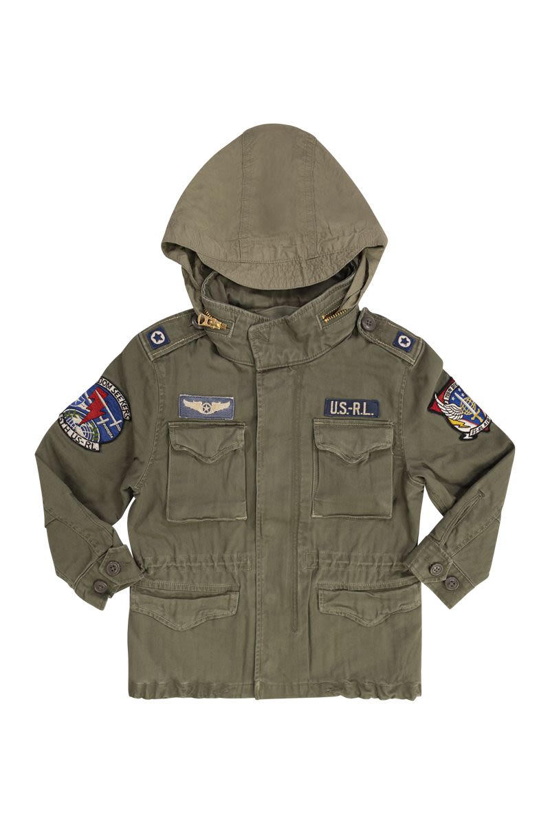 폴로 랄프 로렌 iconic military 자켓 남아 그린 323965378001