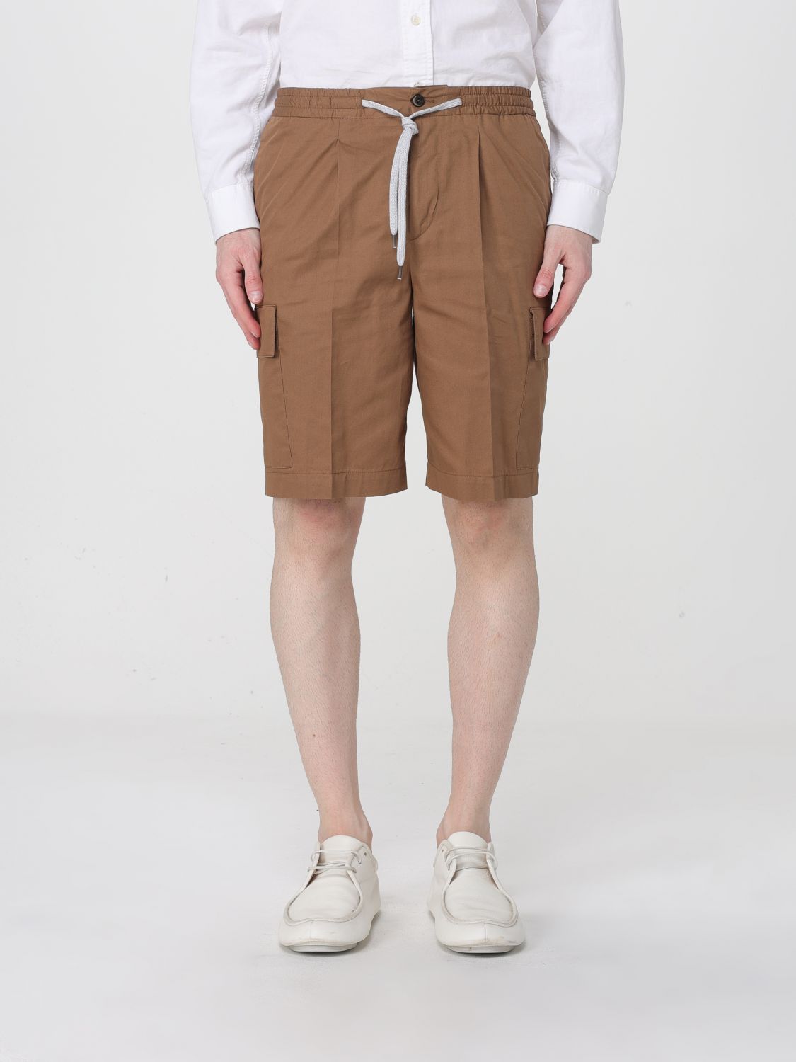 피티 토리노 Pantaloncini cargo shorts 코튼 카고 숏팬츠 남성 브라운 26SS CBBSJKZL0CL1TM100166