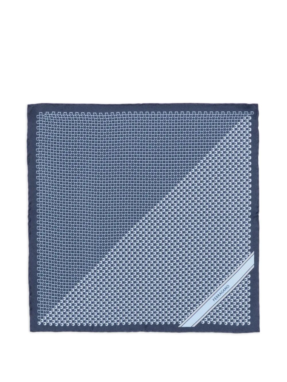 페라가모 BRIO 포켓 스퀘어 스카프/머플러 남성 블루 26SS 5201630789837NAVY