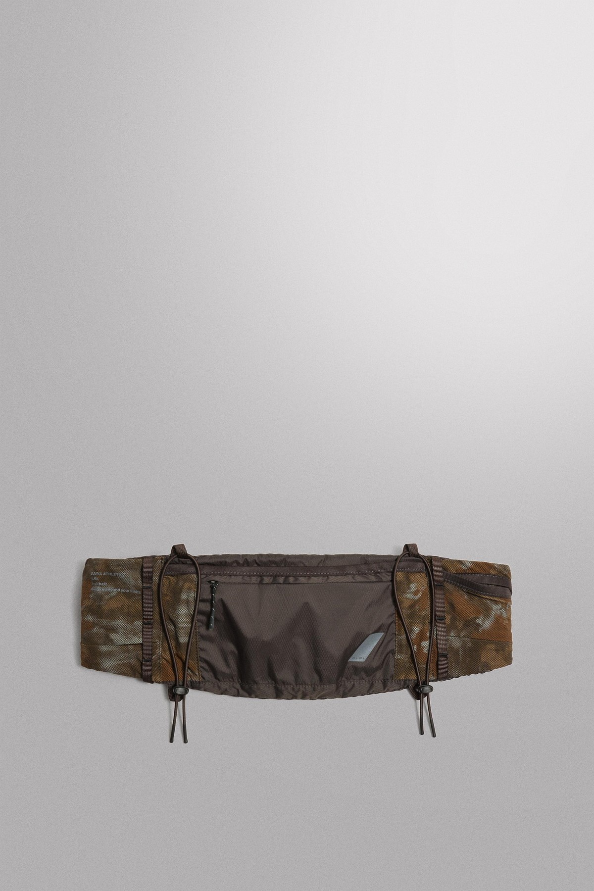 자라 테크니컬 프린트 스포츠 벨트백 3625/820/700 BROWN