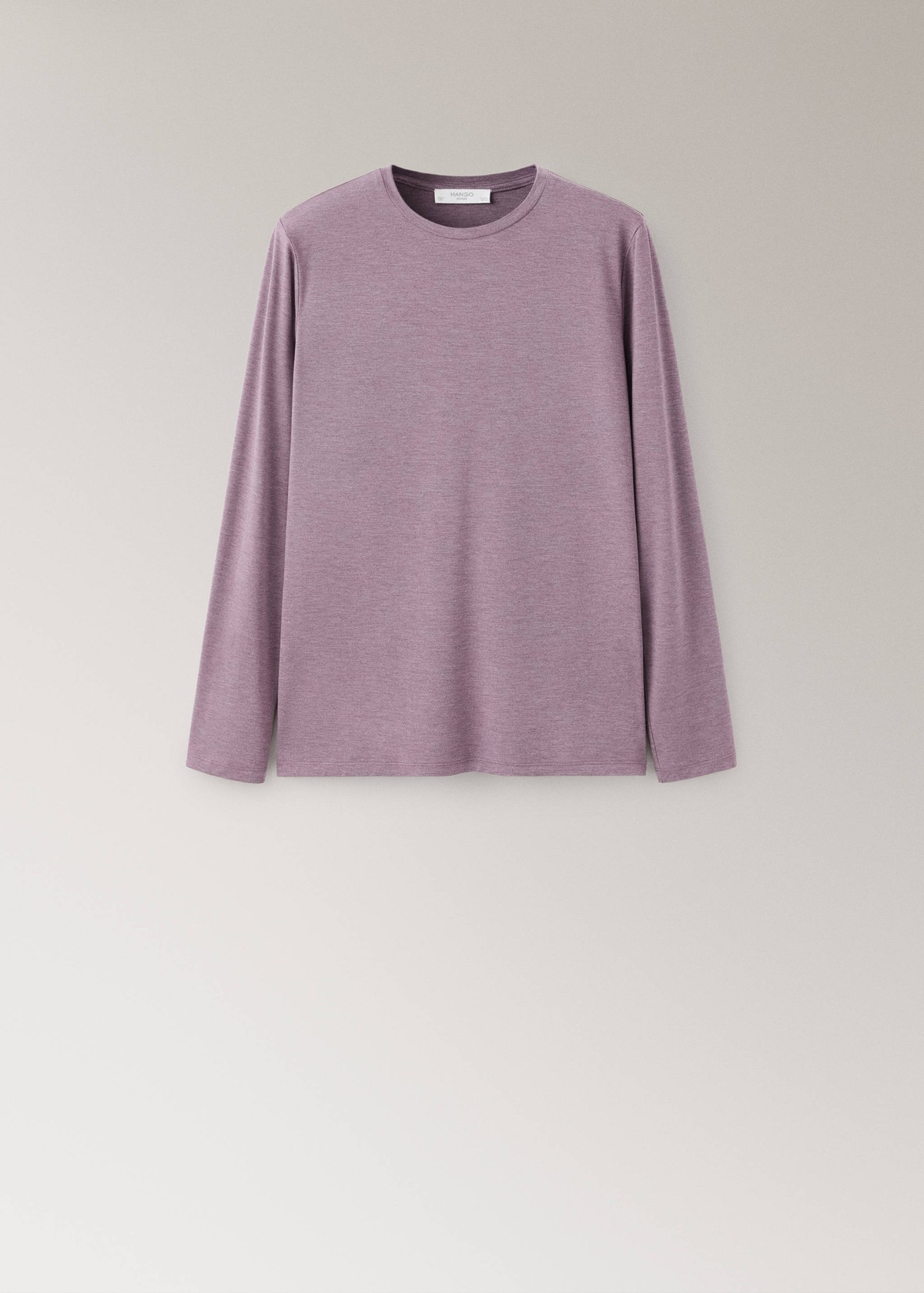 망고 라운드넥 긴팔 파자마 티셔츠 37072921_65 MORADO