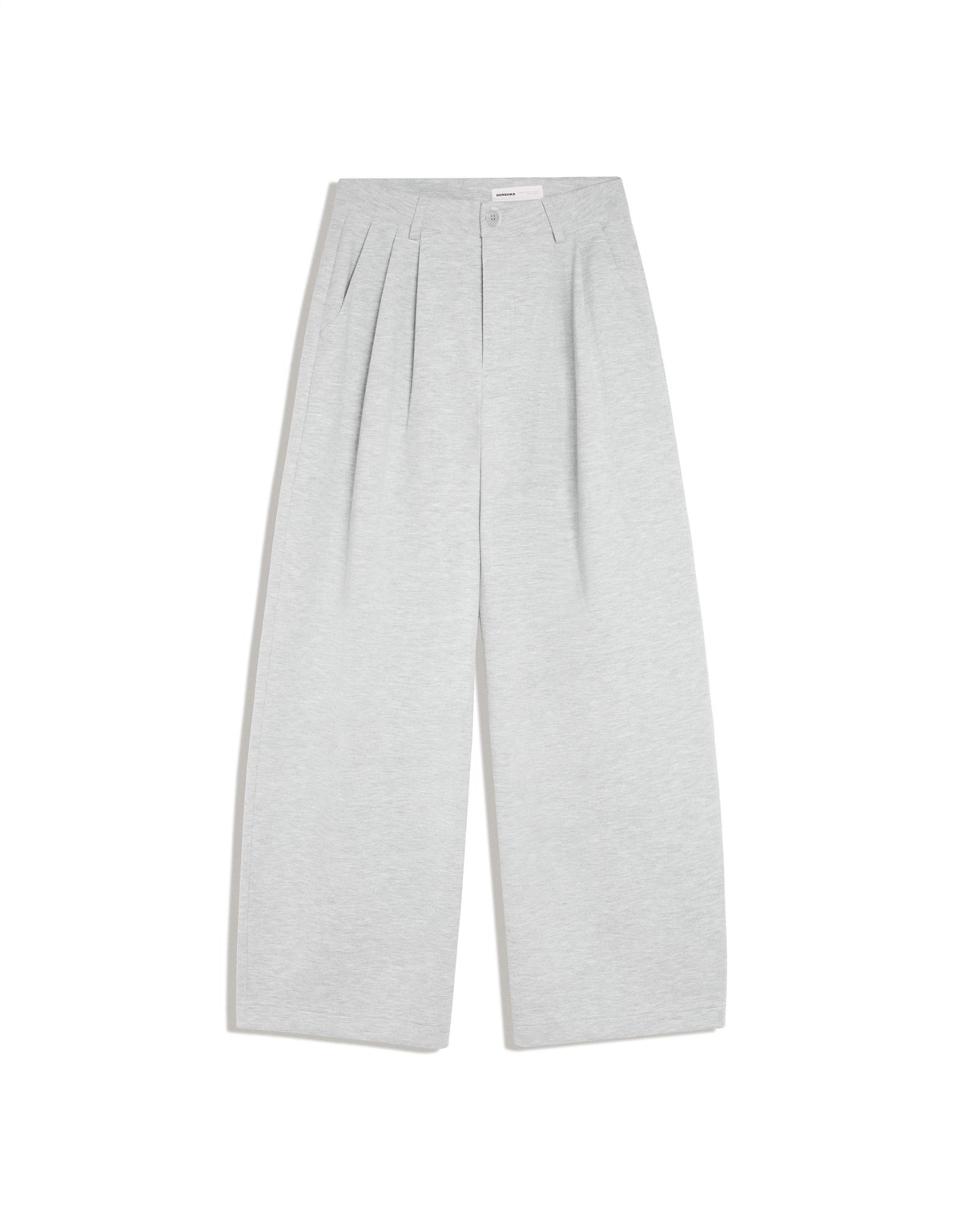버쉬카 스쿠버 원단 핀턱 와이드 팬츠 4075/254 GREY