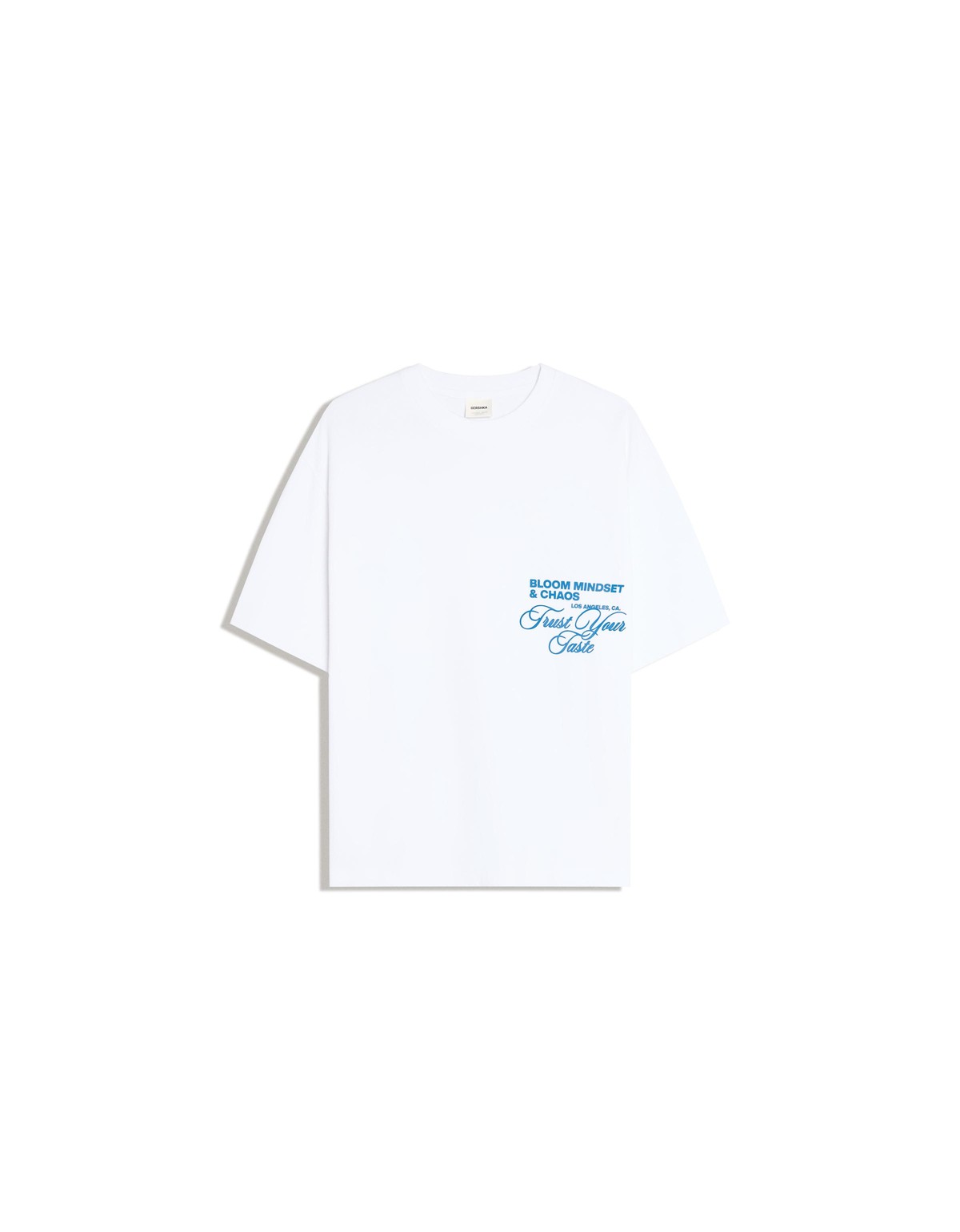 버쉬카 오버사이즈 프린트 반팔 티셔츠 3544/222 WHITE