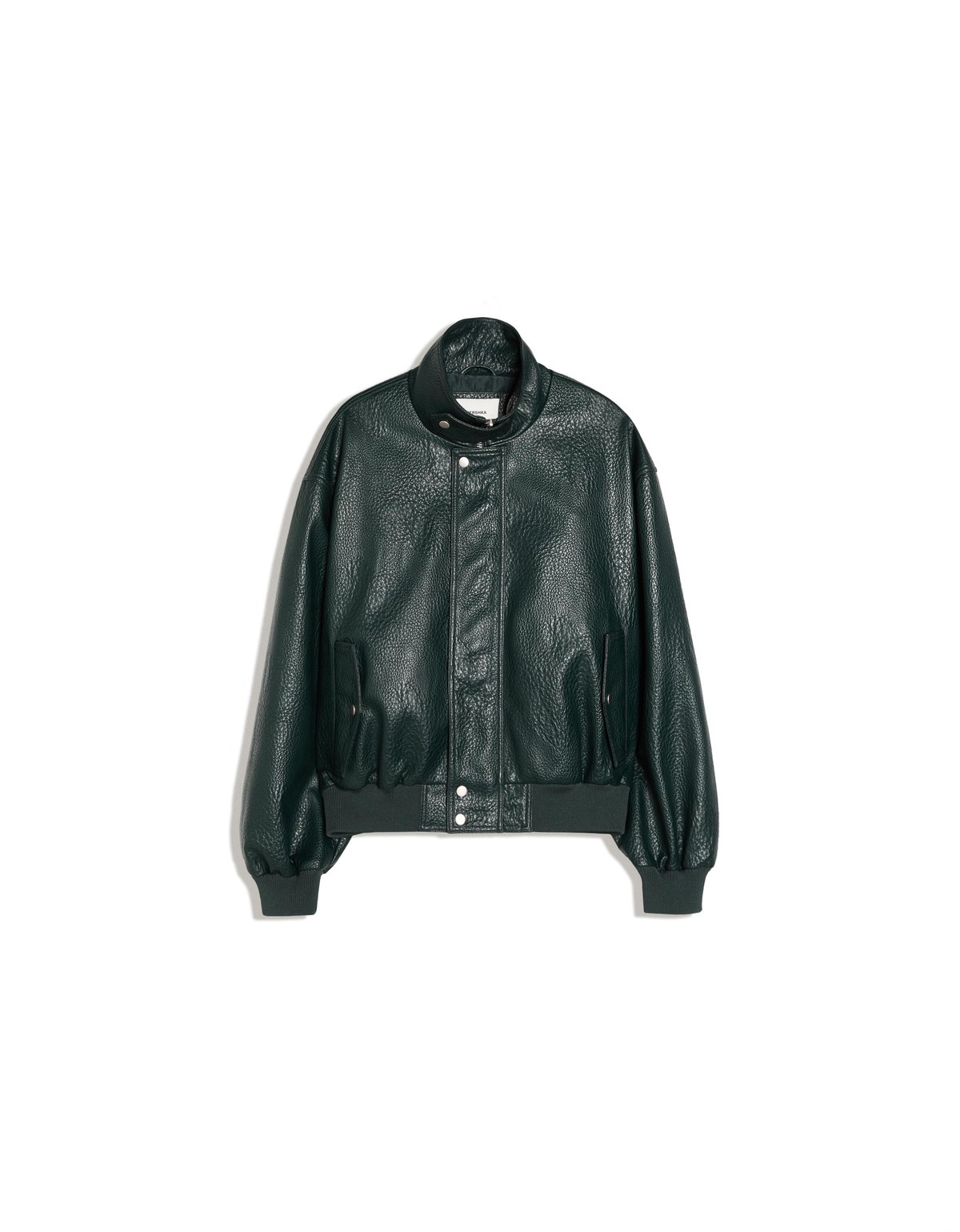 버쉬카 가죽 이펙트 봄버 자켓 3099/273 GREEN