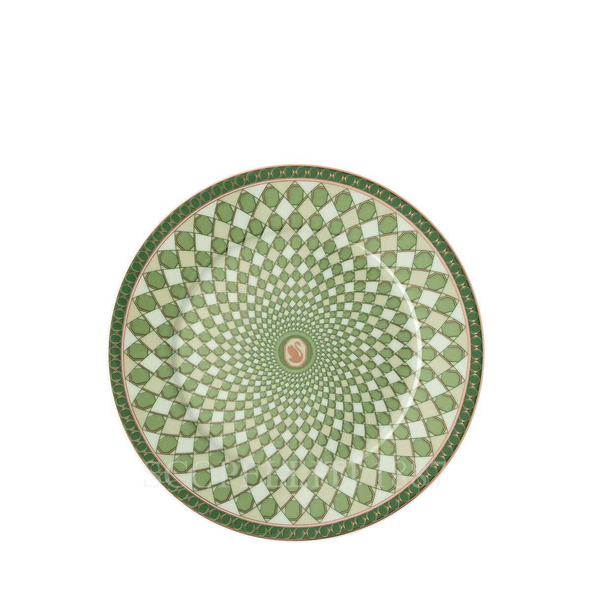 로젠탈 스와로브스키 Swarovski Bread Plate Signum Green 19850-426349-10218 1/2