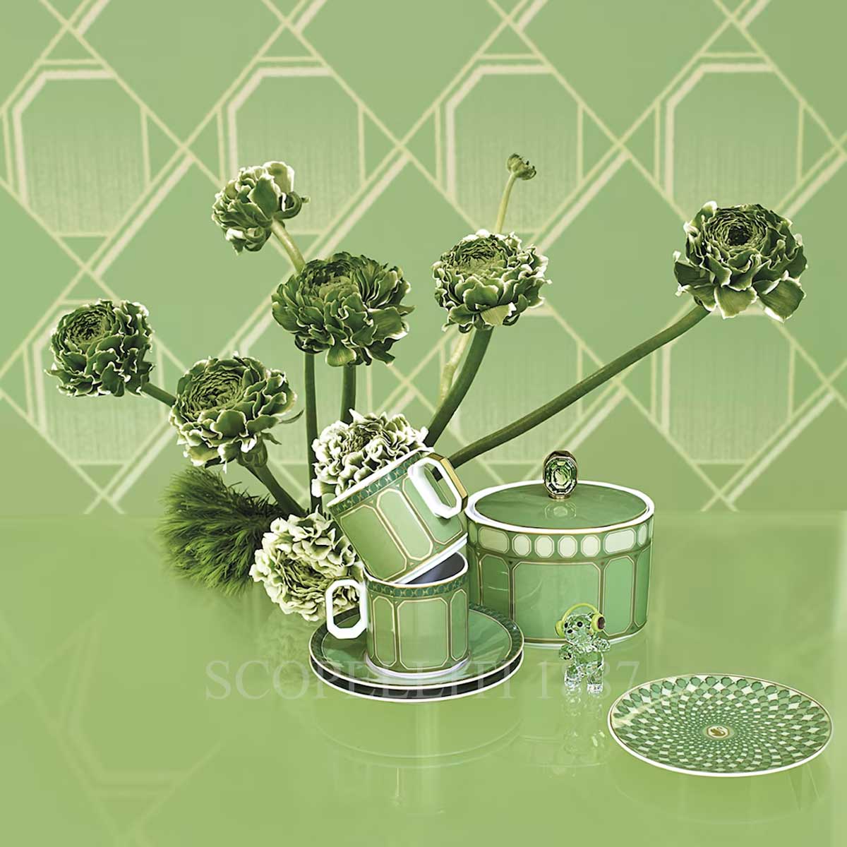 로젠탈 스와로브스키 Swarovski Flat Plate Signum Green 11280-426349-10850 2/2