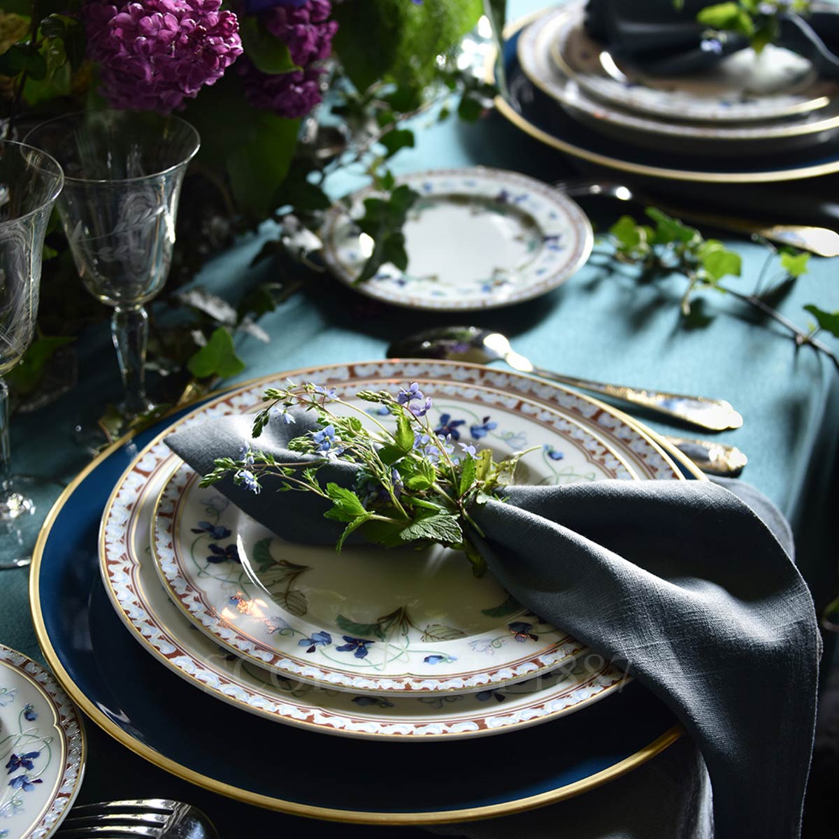 하빌랜드 Haviland Impératrice Eugénie Dinner Plate 31010 501 0003 C1 3/5