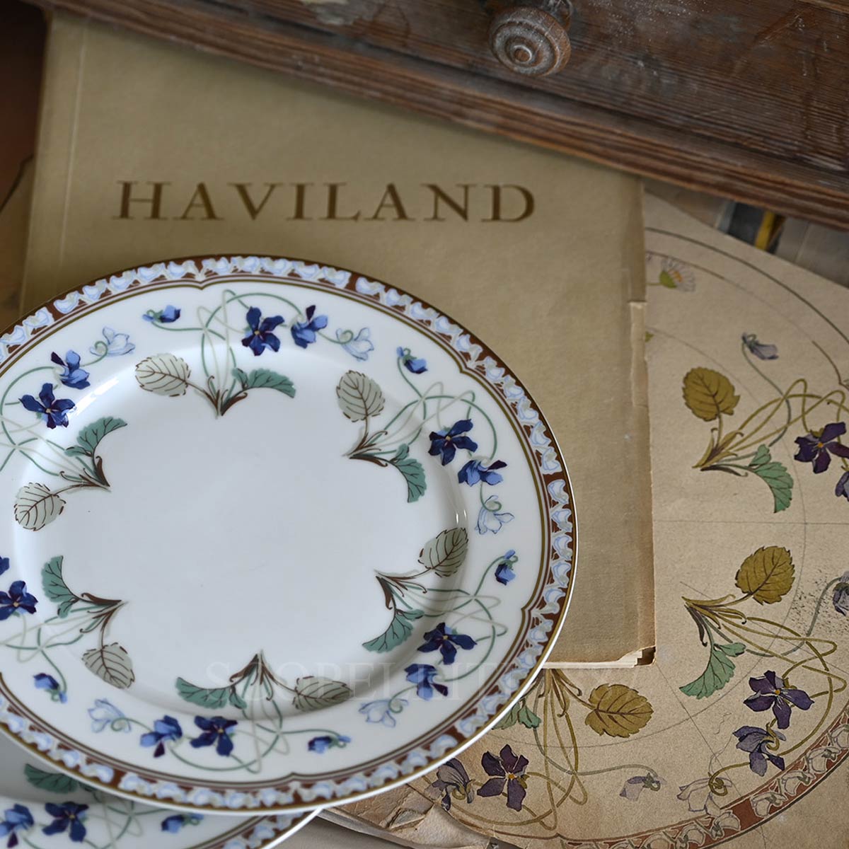 하빌랜드 Haviland Impératrice Eugénie Dessert Plate 31010 501 0007 C1 2/3