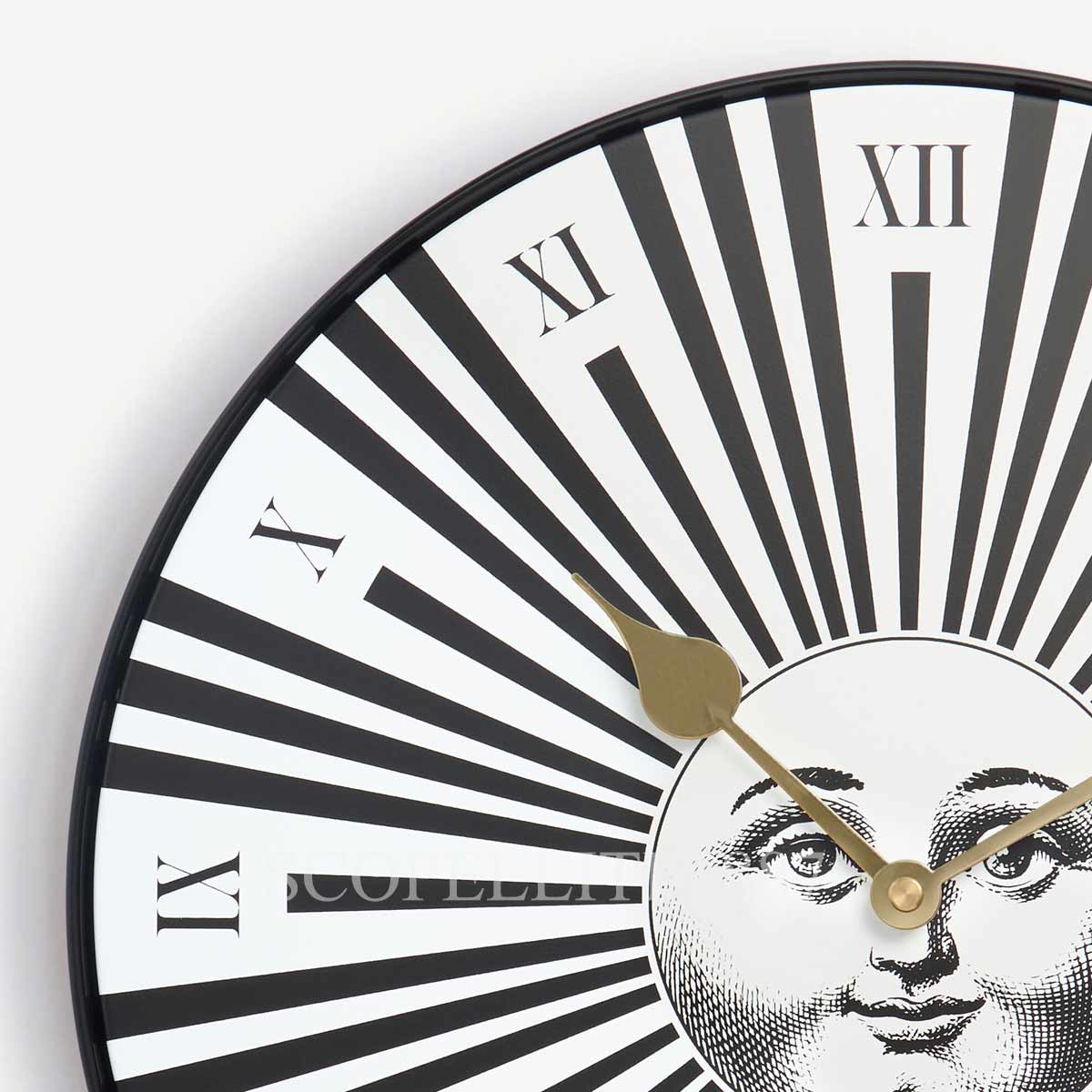 포르나세티 Fornasetti Wall Clock Sole Raggiante White WRCLO09