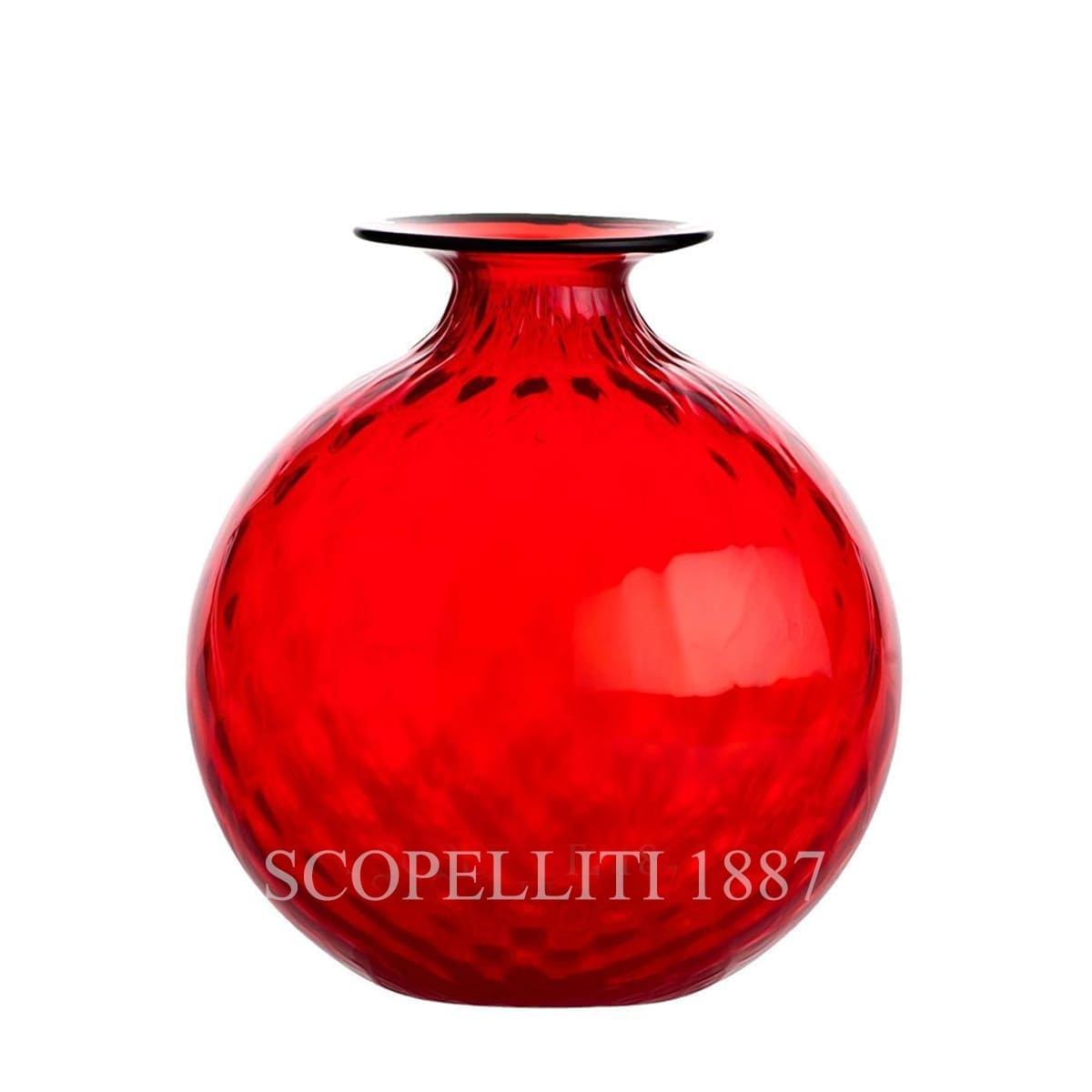 베니니 Venini Monofiore Balloton Vase Medium Red 100.18 RV
