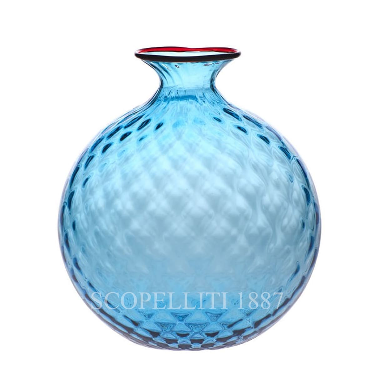 베니니 Venini Monofiore Balloton Vase Large Aquamarine 100.29 AQ