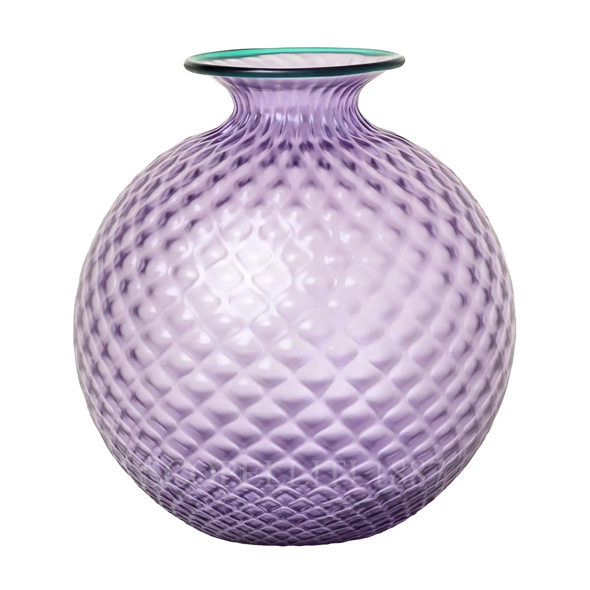 베니니 Venini Vase Monofiore Balloton Lilac Mint Green Large 100.29 LL/VT