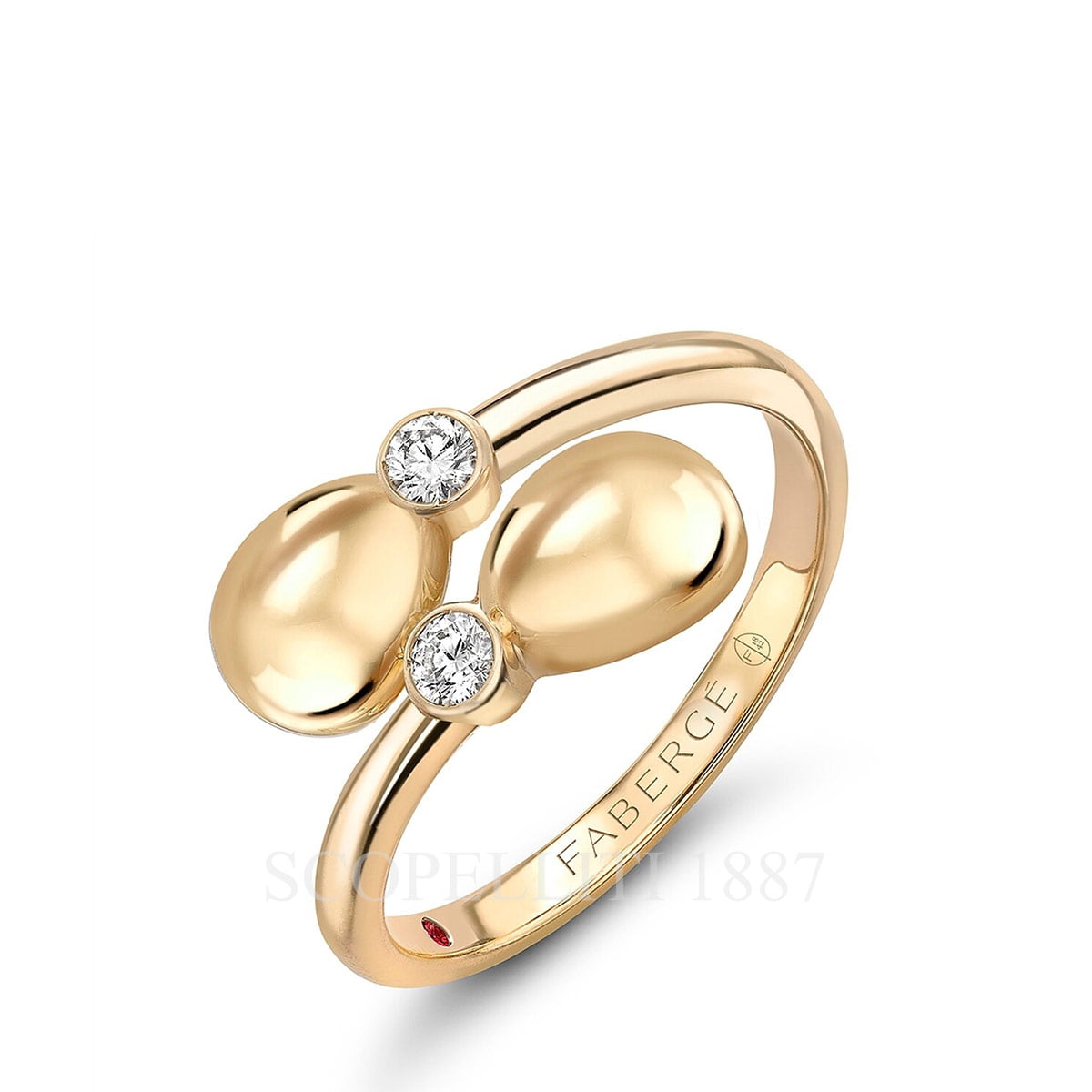 파베르제 Fabergé Essence Yellow Gold Crossover Ring 1120RG2169 1/1
