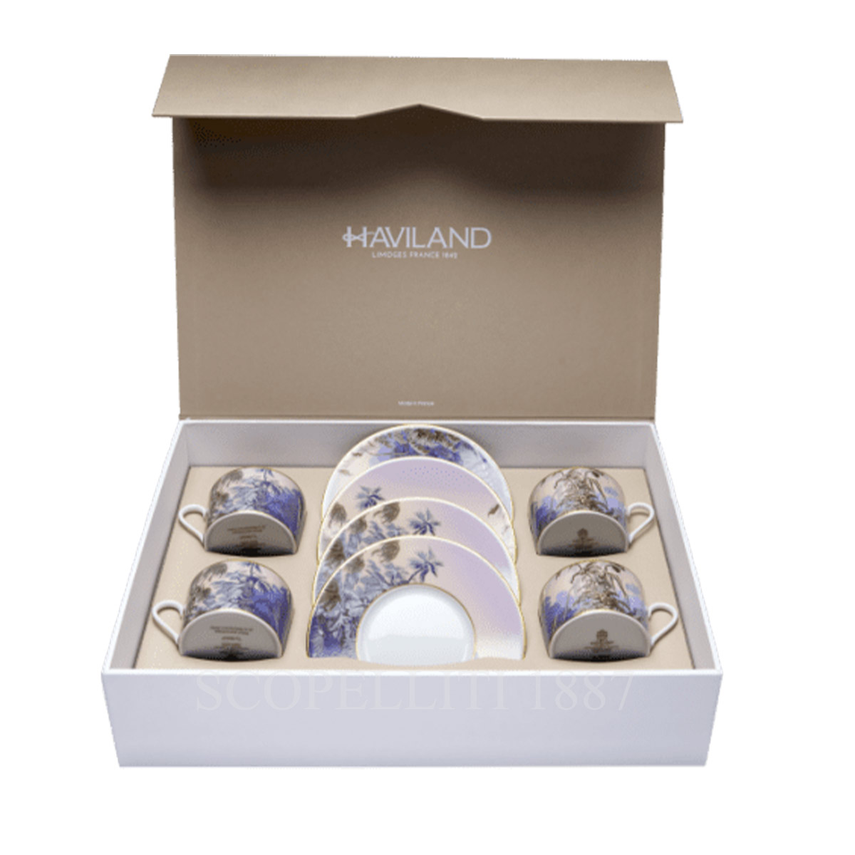 하빌랜드 Haviland Le Brésil Tea Cup - set of 4 31855 549 2234 C4