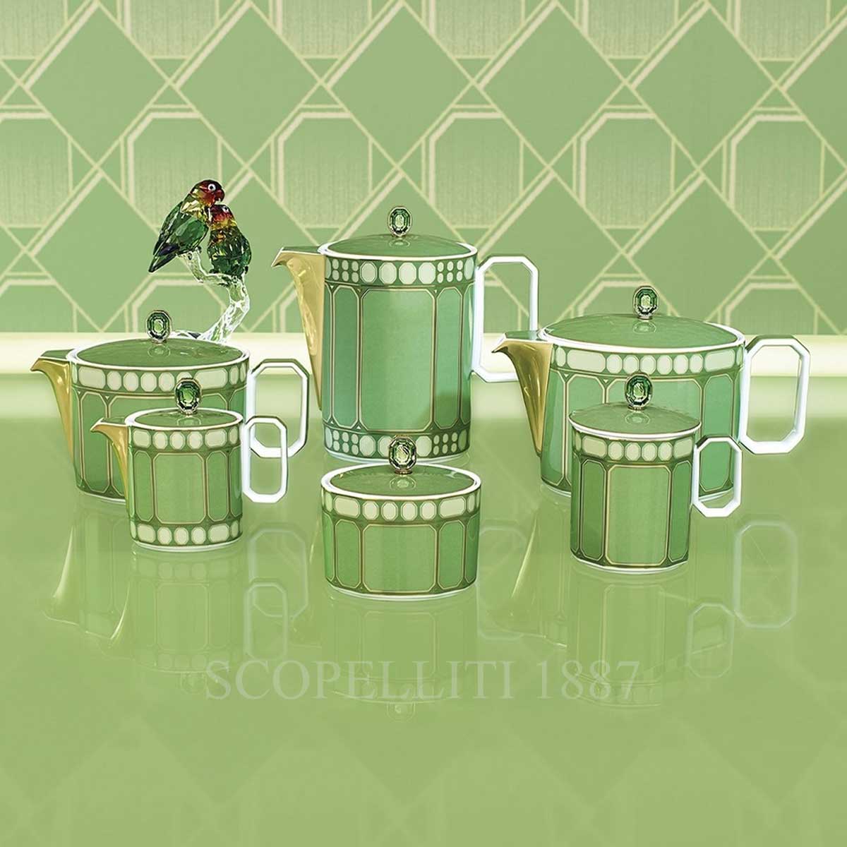 로젠탈 스와로브스키 Swarovski Milk Pot Signum Green 10570-426349-14435 2/4