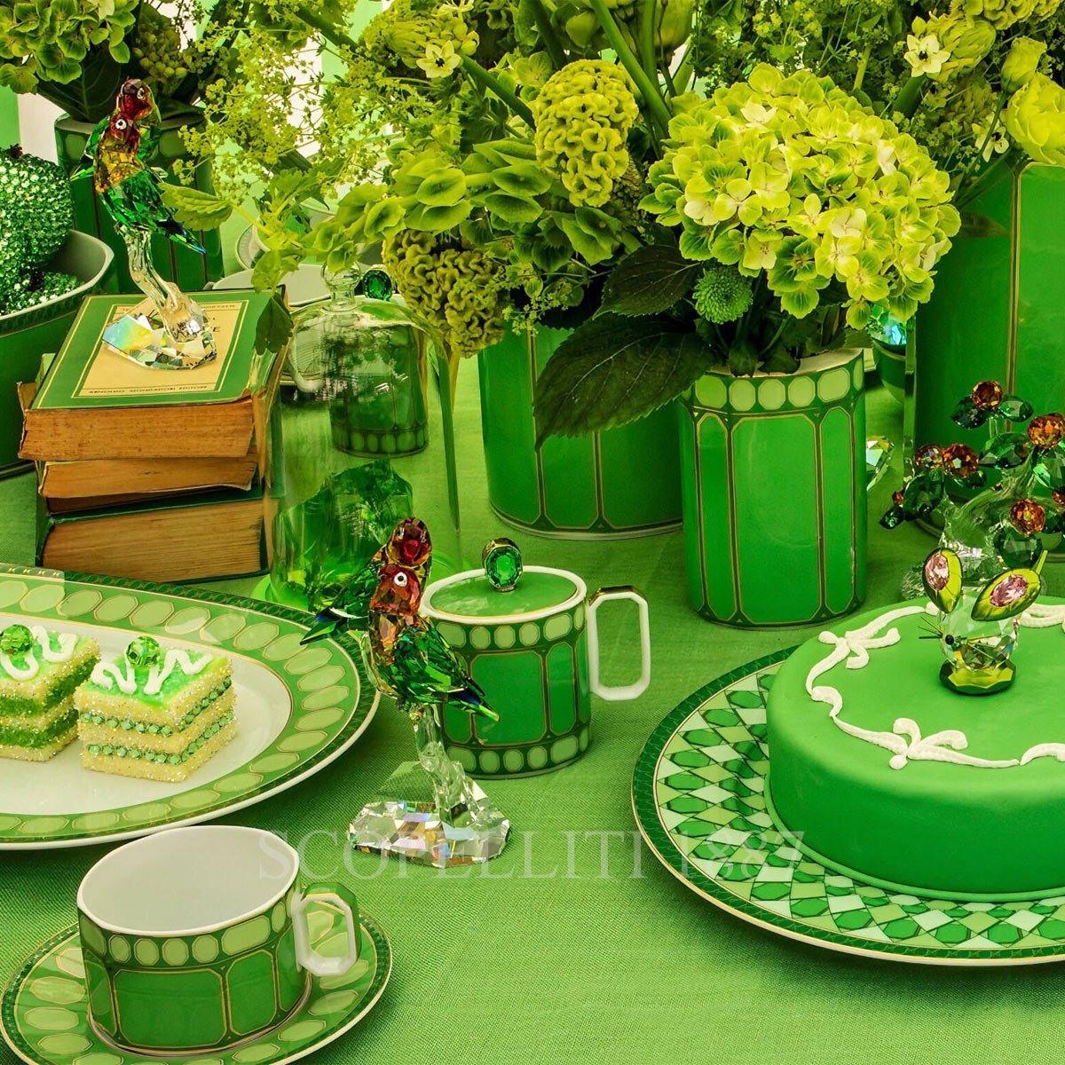 로젠탈 스와로브스키 Swarovski Milk Pot Signum Green 10570-426349-14435 4/4
