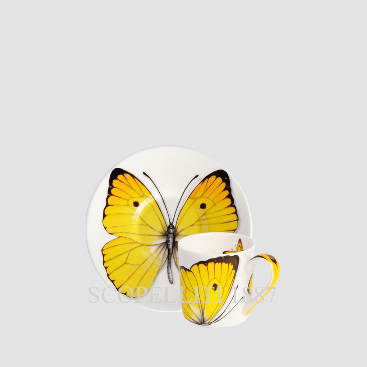 타이투 밀라노 Taitù Freedom Espresso Cups with Saucers Set of 4 1-891 4/5