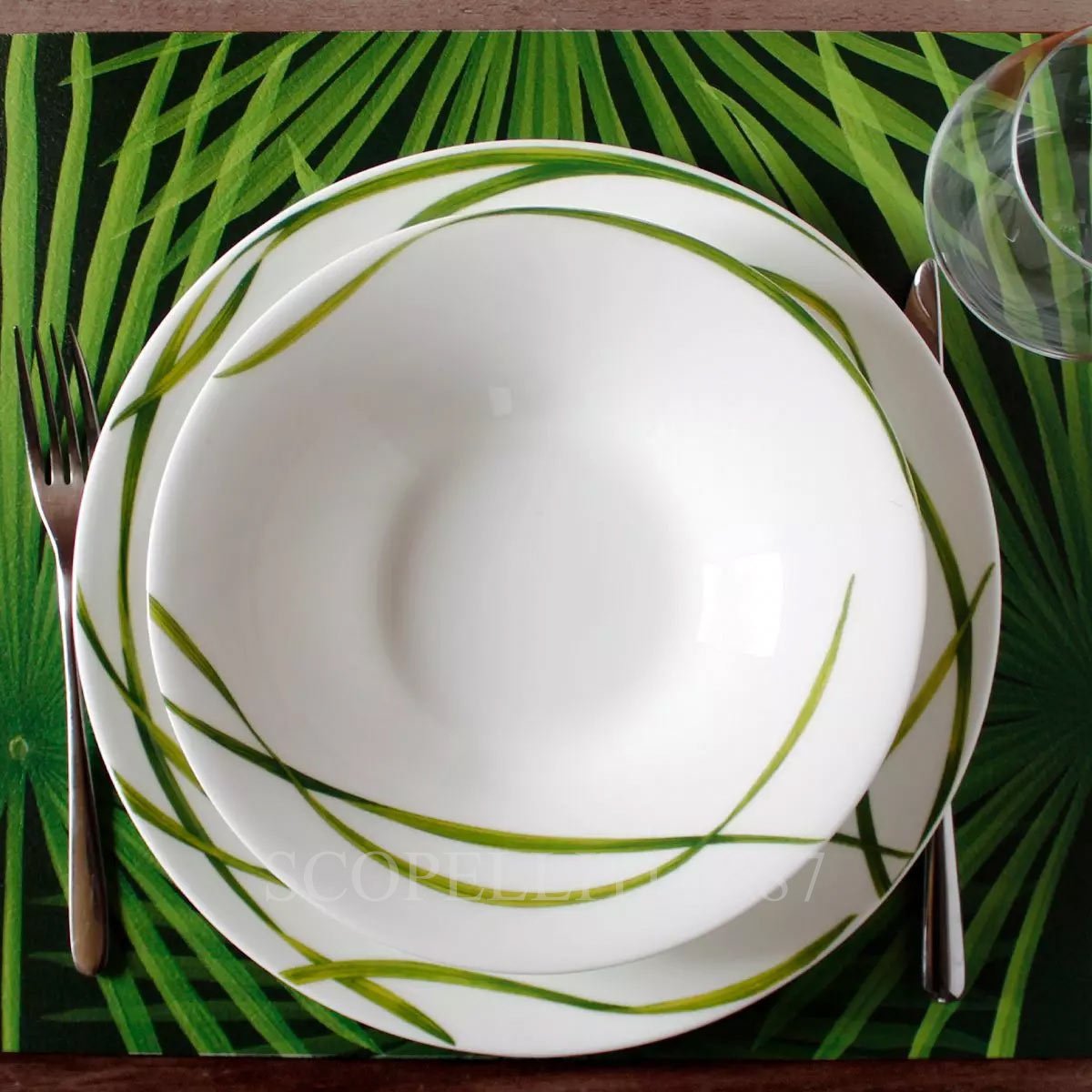 타이투 밀라노 Taitù Life In Green Dinner Plate - Set of 4 12-13-0 3/4