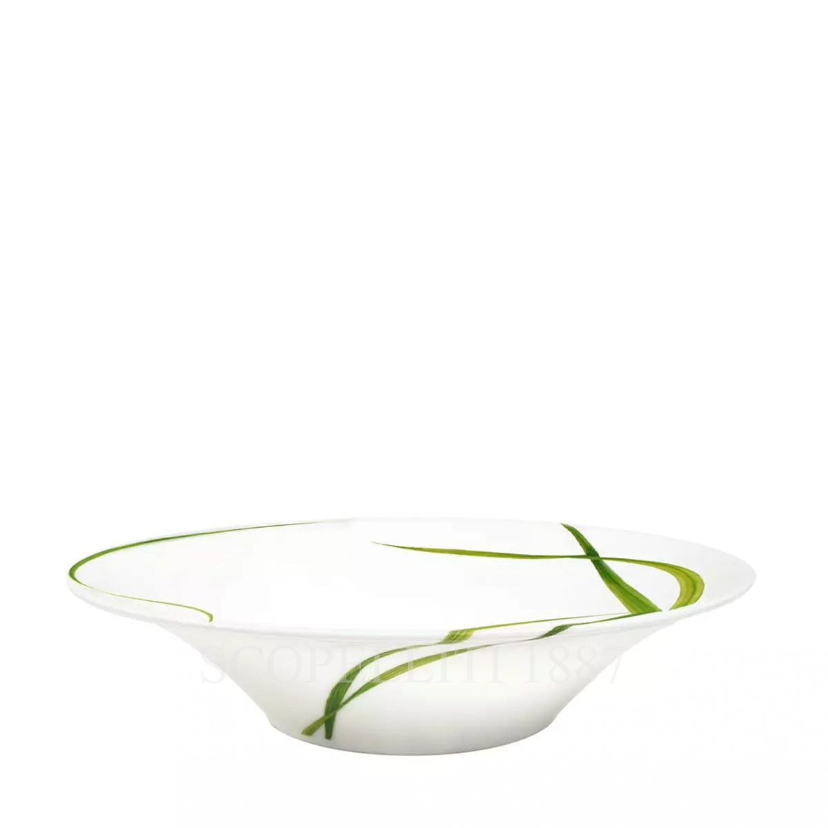 타이투 밀라노 Taitù Life In Green Soup Plate - Set of 4 12-13-5 1/3