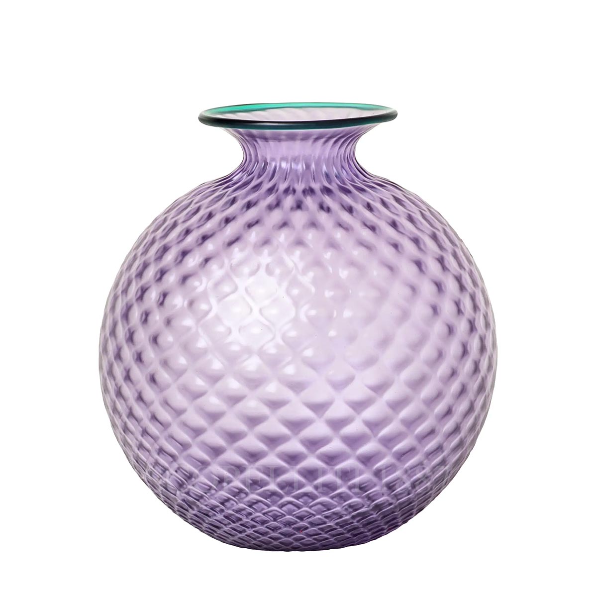 베니니 Venini Vase Monofiore Balloton Medium Lilac Mint Green 100.18 LL/VT