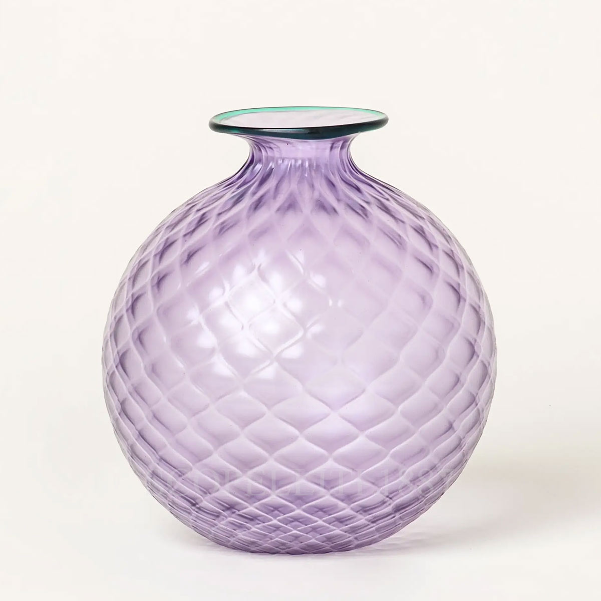 베니니 Venini Vase Monofiore Balloton Medium Lilac Mint Green 100.18 LL/VT 4/4