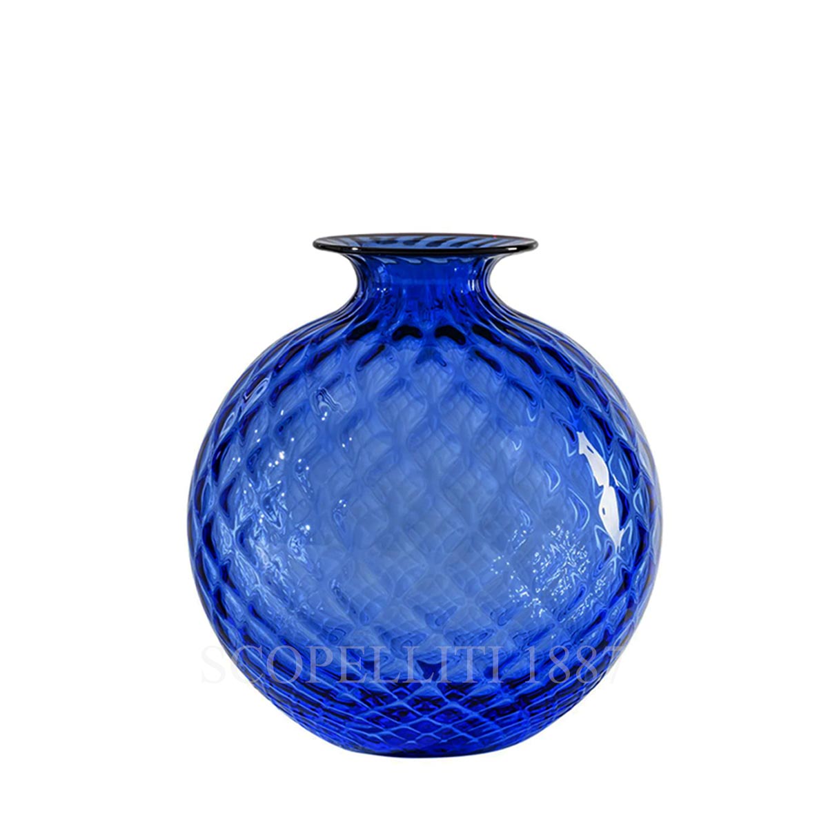 베니니 Venini Monofiore Balloton Vase Medium Sapphire 100.18 ZA/RV