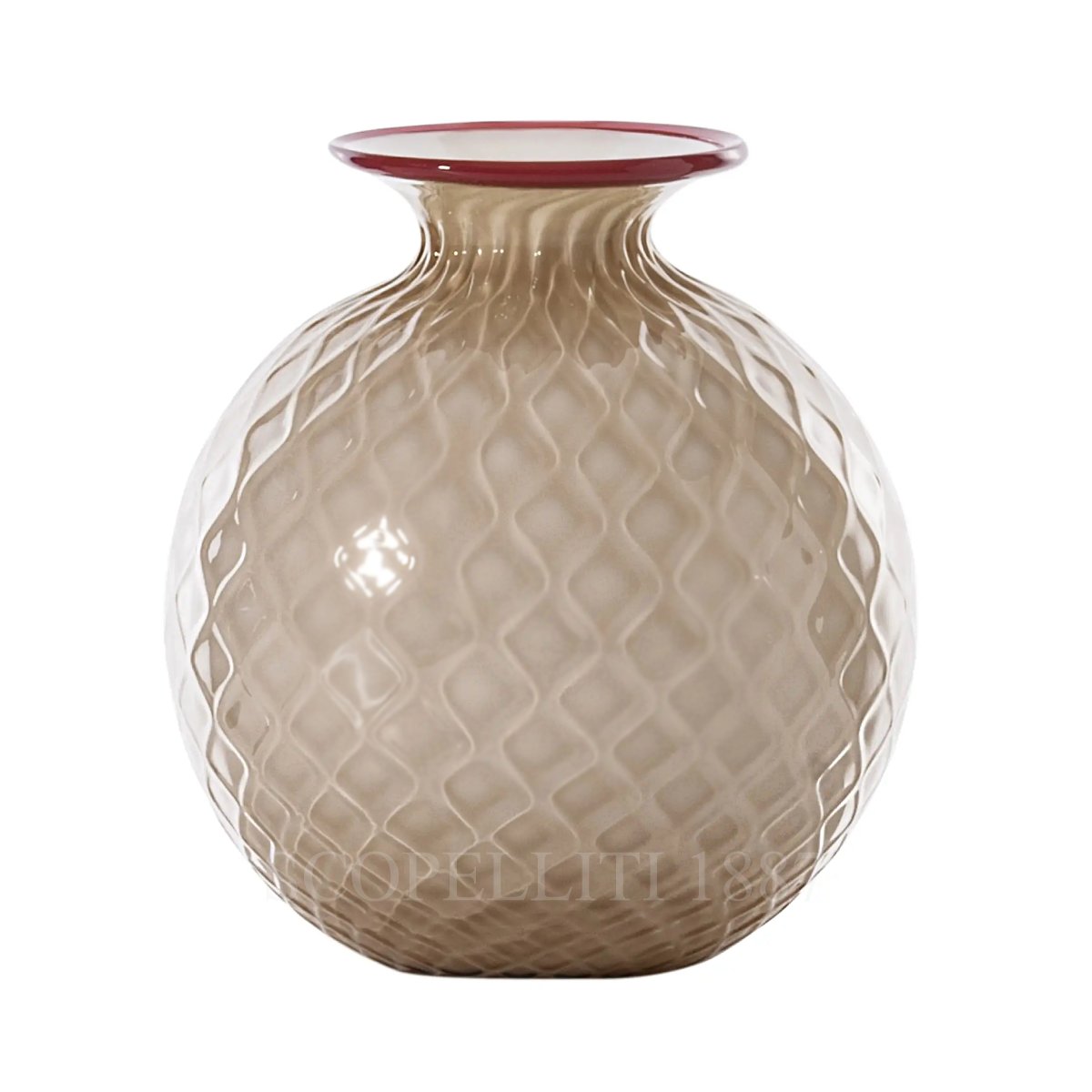 베니니 Venini Vase Monofiore Balloton Milk Moka Large 100.29 MK/LA/RV