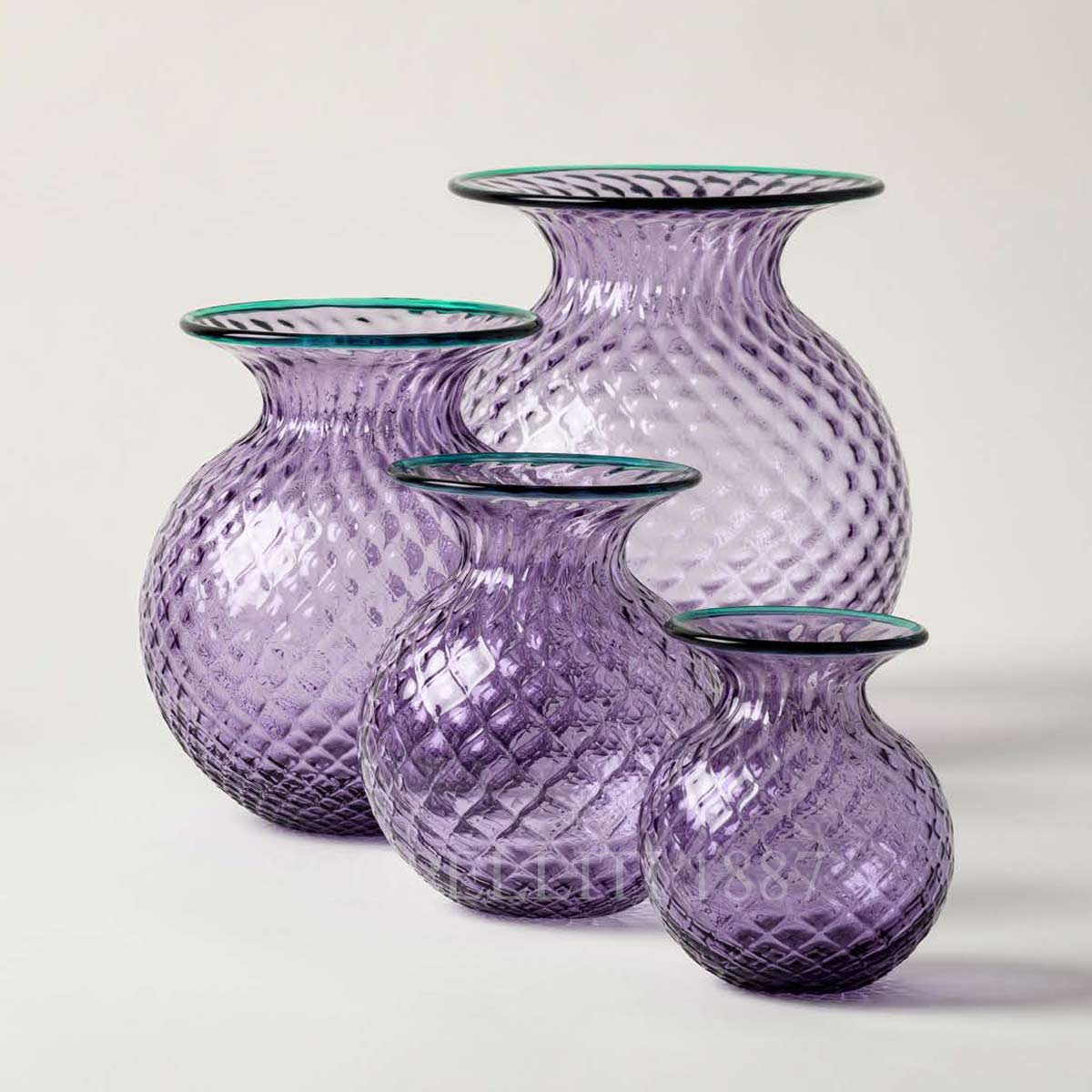 베니니 Venini Monofiore Balloton Fiori Vase Lilac Mint Green Large 100.46 LL/VT 2/2