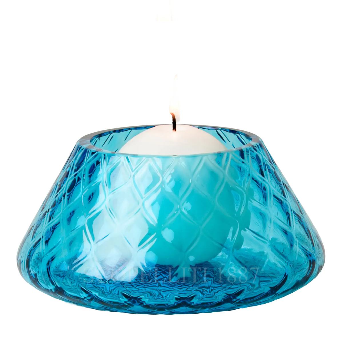 베니니 Venini Candleholder Lele Aquamarine 100.73 AQ