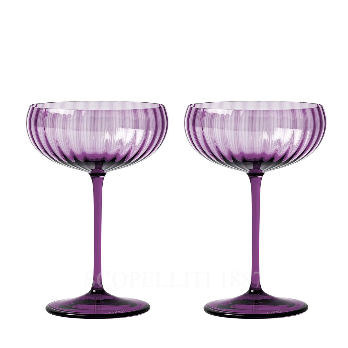 베니니 Venini Champagne Glasses Bollicine Lilac - Set of 2 343.25 LL