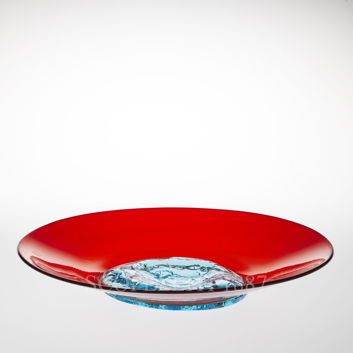 베니니 Venini Plate Tapio Wirkkala Numbered Edition 529.01 RV/AQ ED.NUM. 5/5