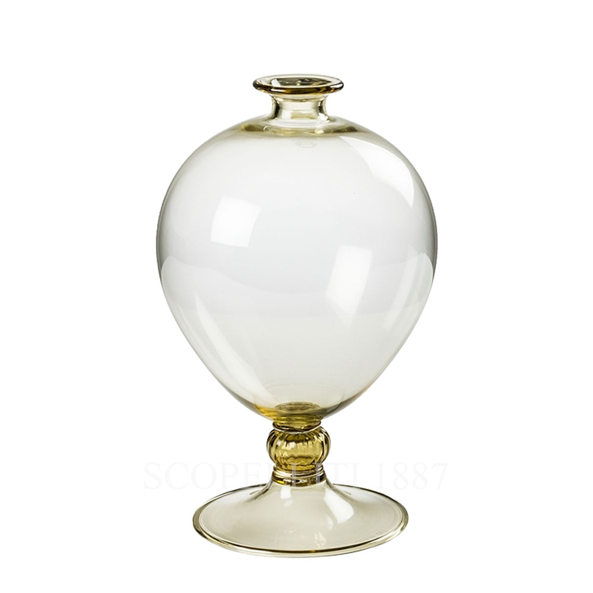 베니니 Venini Veronese Straw Yellow Vase 600.01 PG 1921