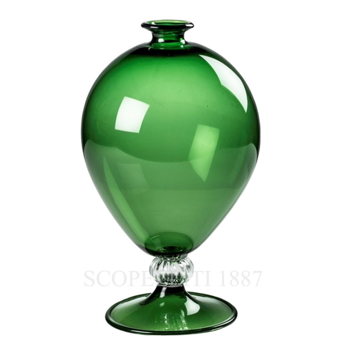 베니니 Venini Veronese Apple Green Vase 600.01 VM/CR