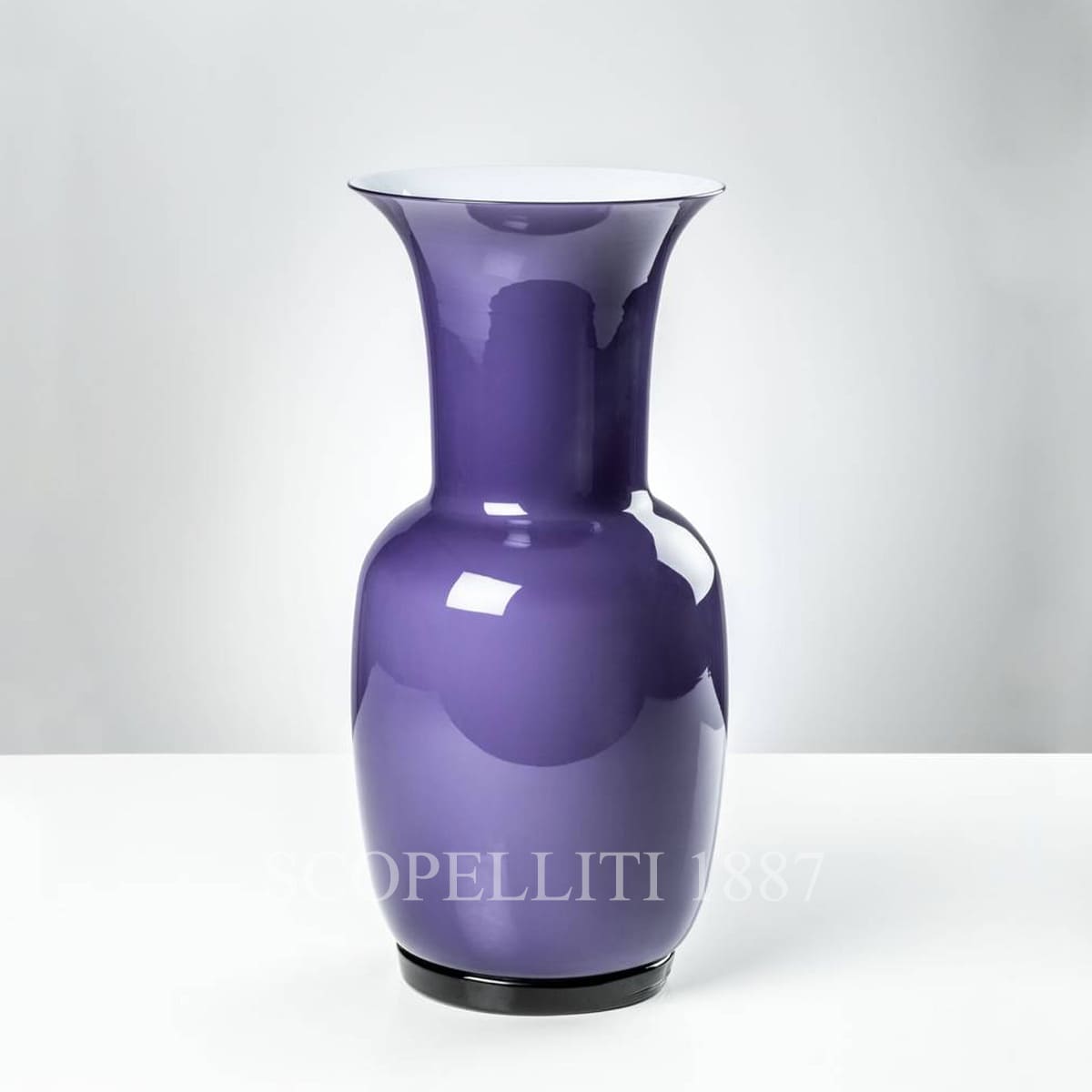 베니니 Venini Opalino Vase Medium Indigo 706.22 IN
