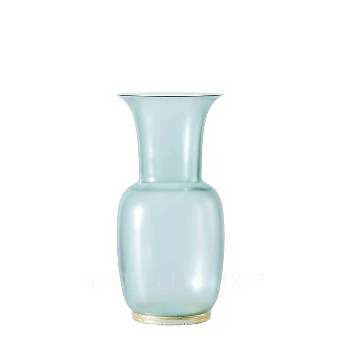 베니니 Venini Opalino Vase Satin Medium Rio Green 706.22 VR/C