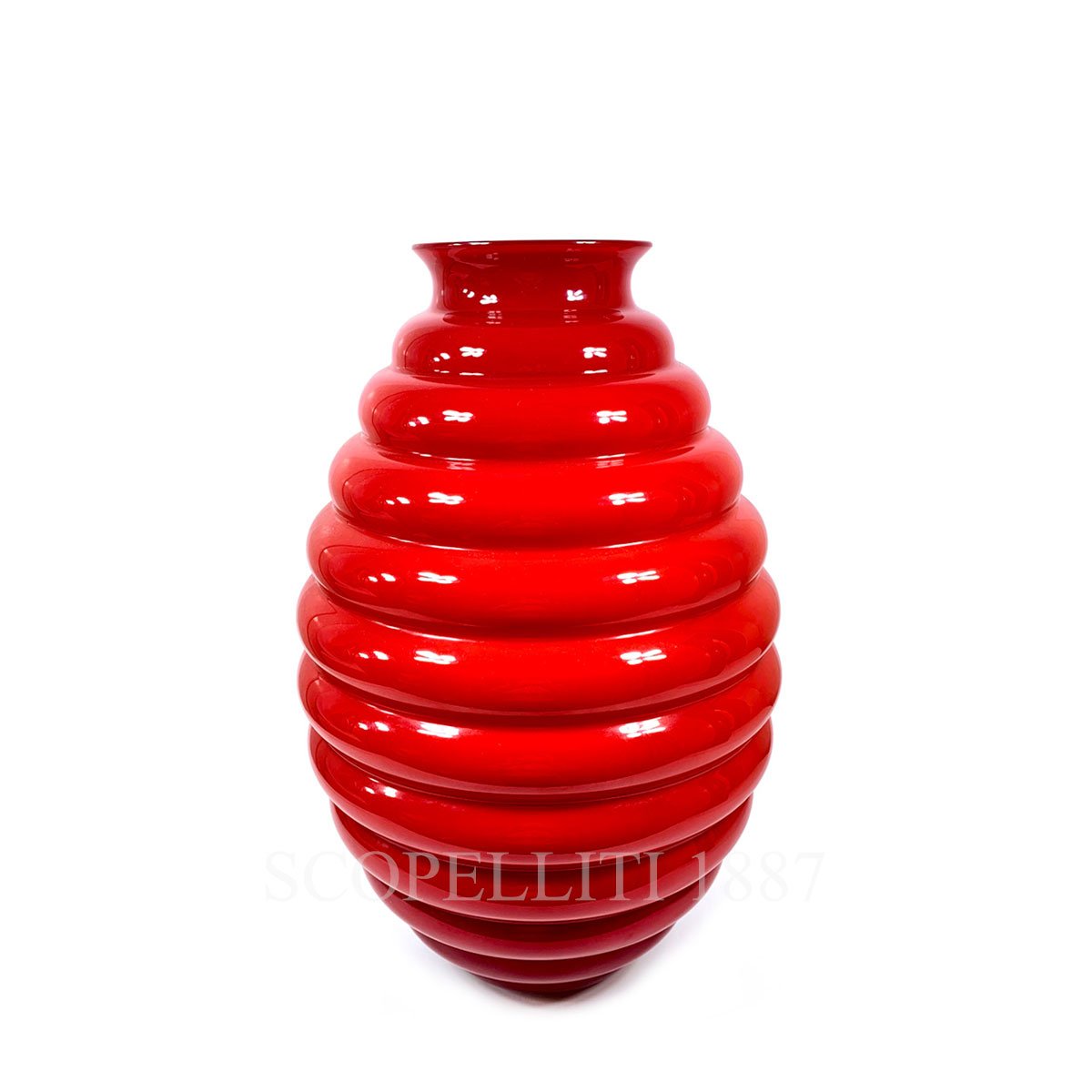 베니니 Venini Deco Vase Tall Red 707.11 RV