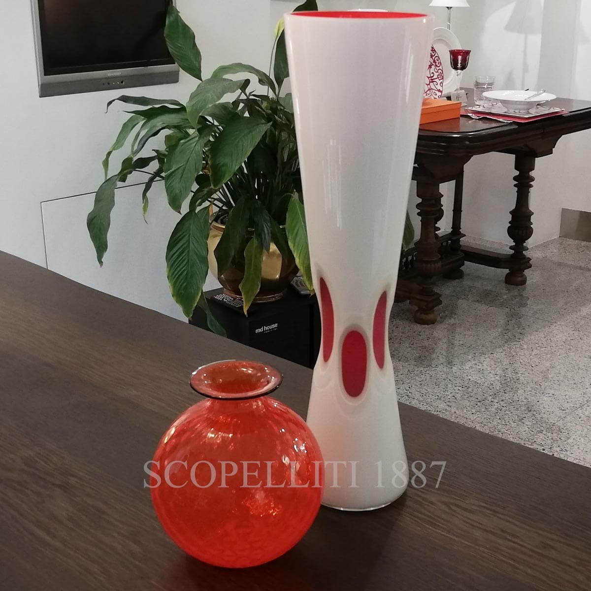 베니니 Venini Accenti Vase White 753.93 3/5