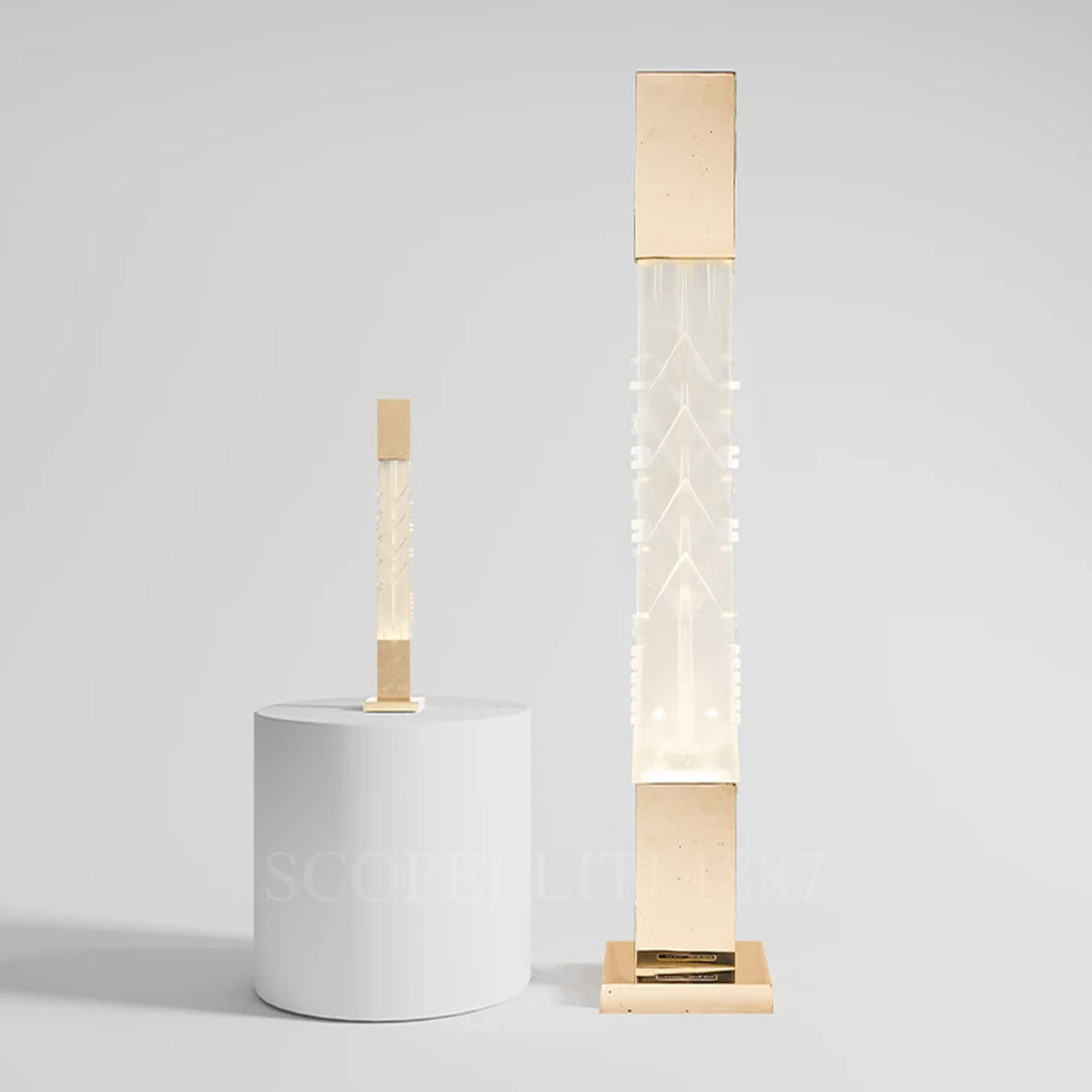베니니 Venini Stele I Table Lamp by Arnaldo Pomodoro 892.03 2/4