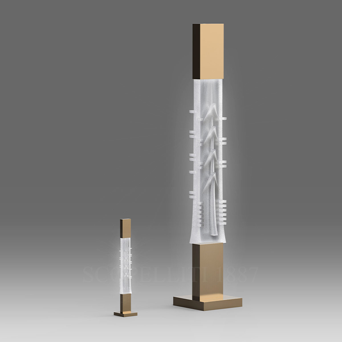 베니니 Venini Stele I Table Lamp by Arnaldo Pomodoro 892.03 3/4