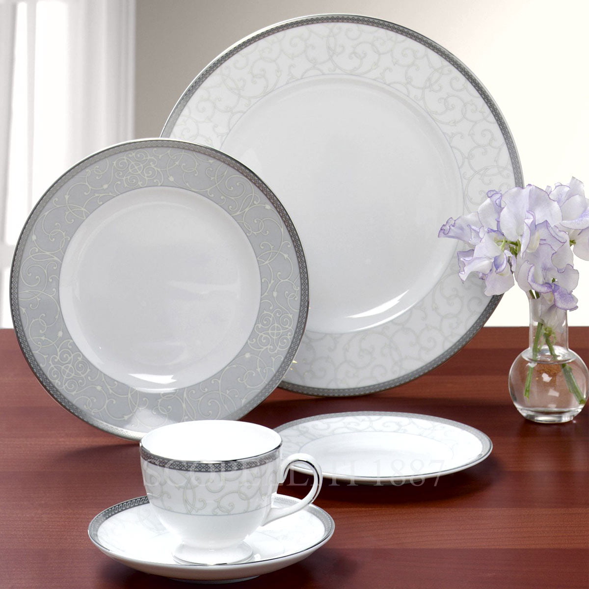 웨지우드 Wedgwood Celestial Platinum Round Dish 50124003011 2/2