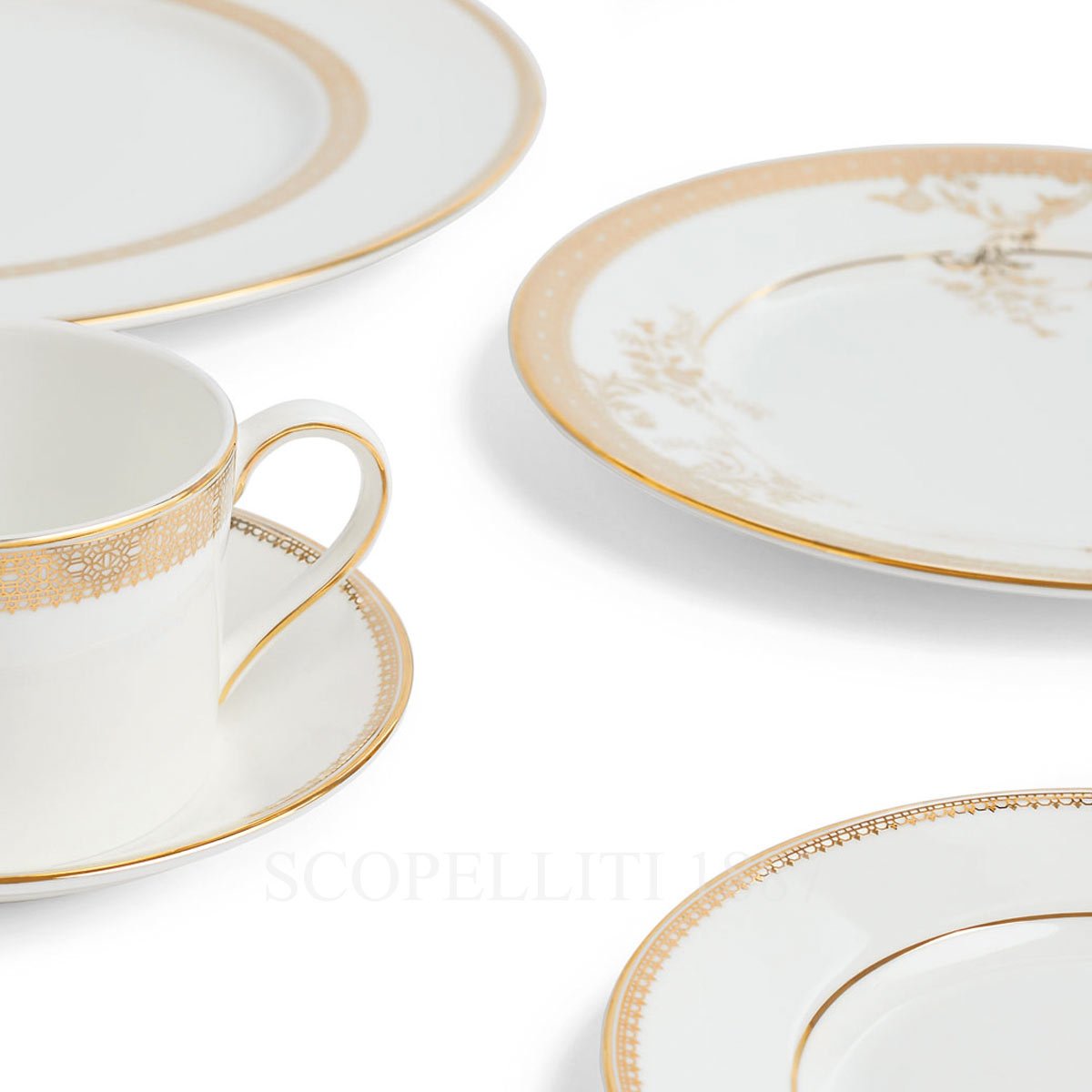 웨지우드 Wedgwood Vera Wang Lace Gold Oval Bowl 50146903602 2/3
