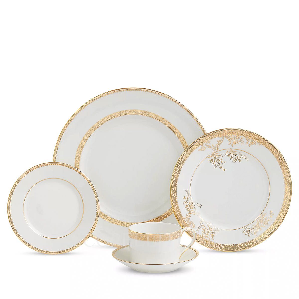 웨지우드 Wedgwood Vera Wang Lace Gold Oval Bowl 50146903602 3/3
