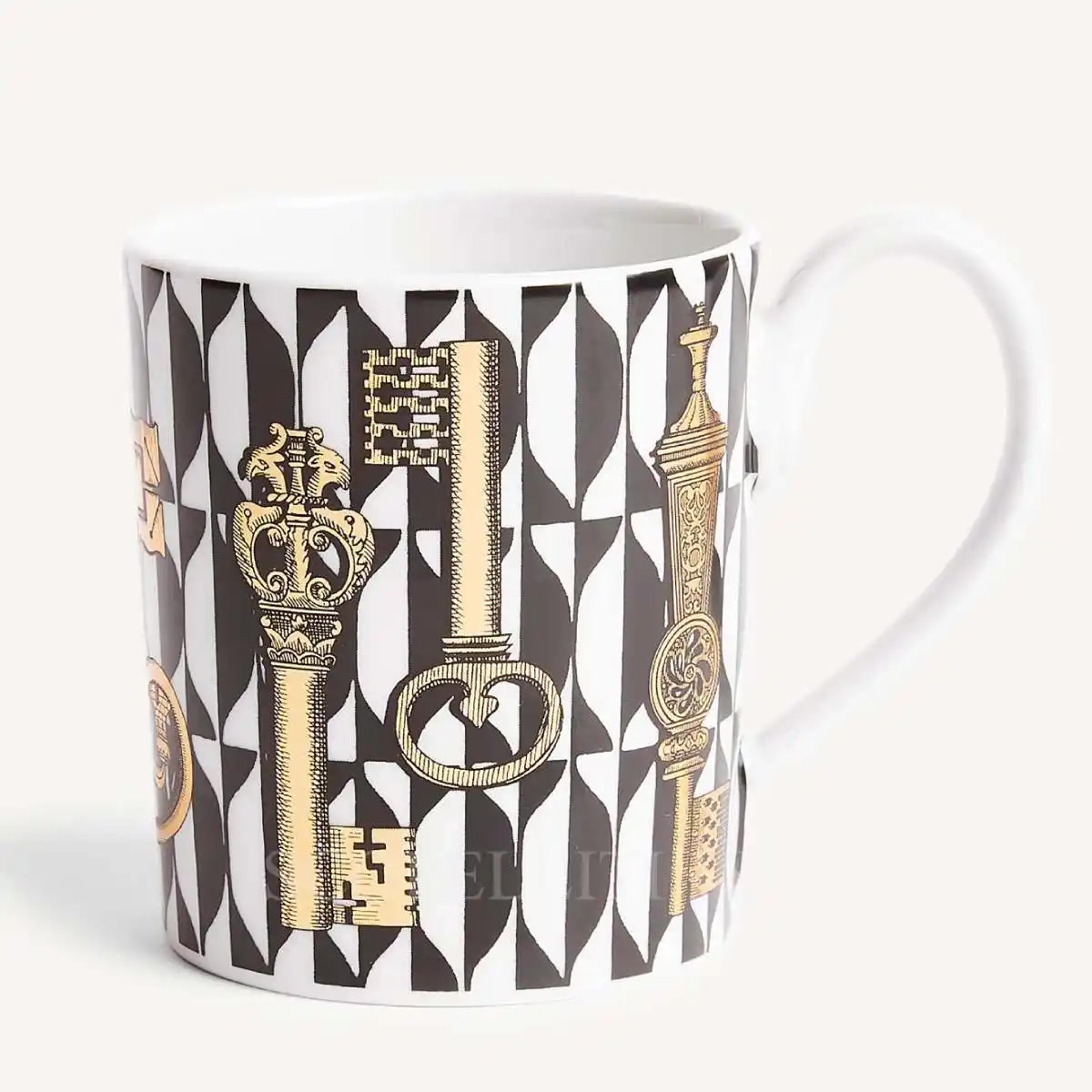 포르나세티 Fornasetti Mug Chiavi Oro e Losanghe P14Z195