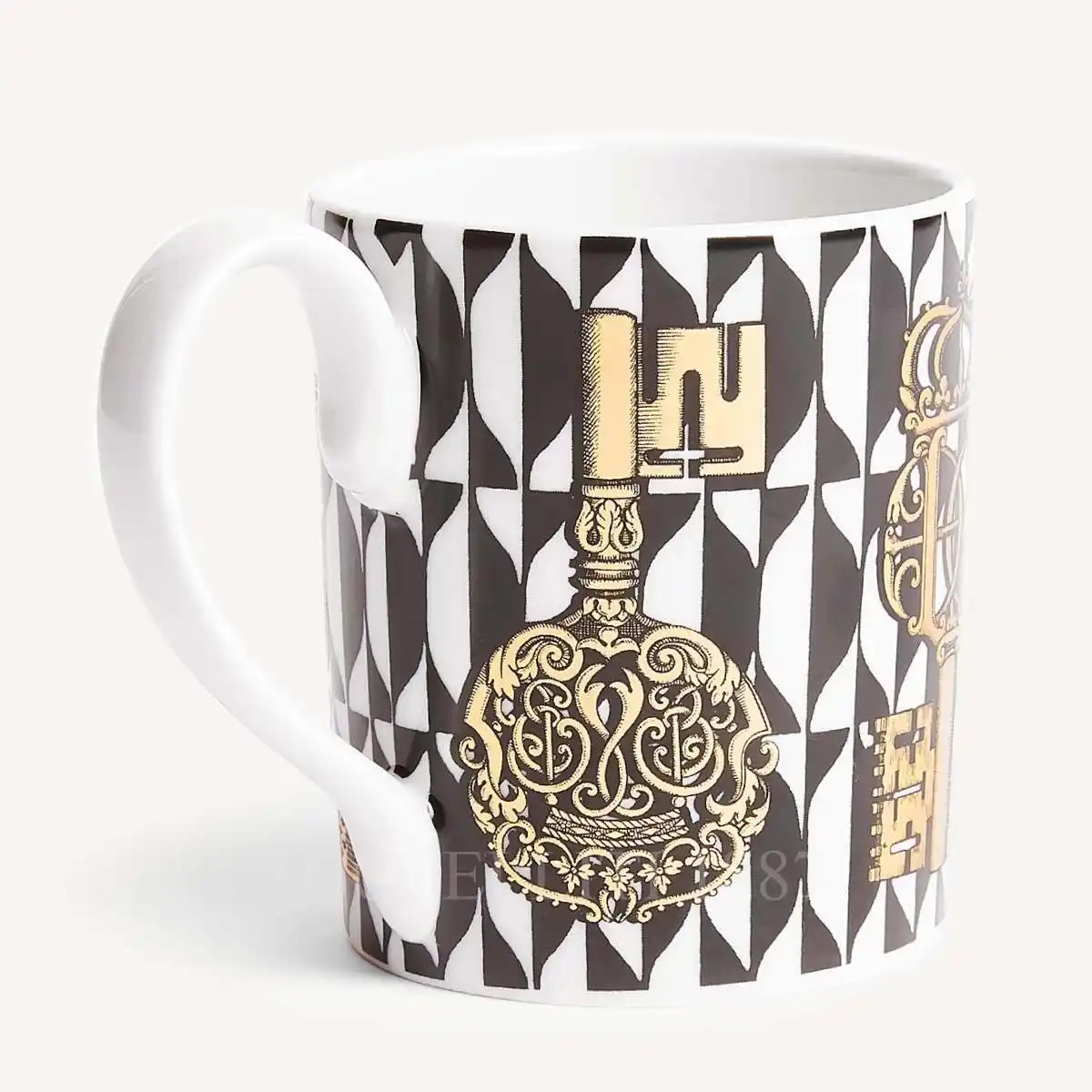 포르나세티 Fornasetti Mug Chiavi Oro e Losanghe P14Z195 2/3