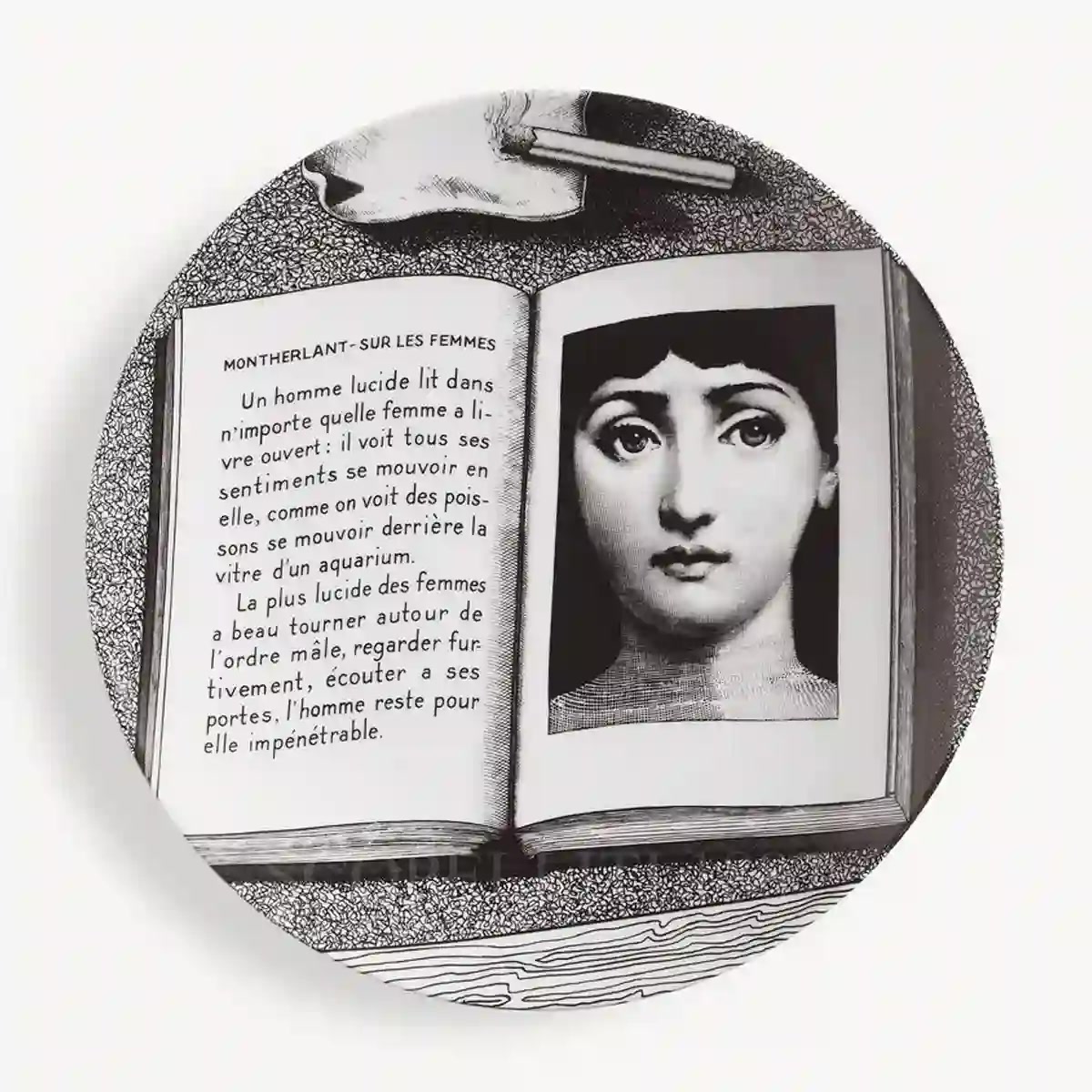 포르나세티 Fornasetti Plate Tema e Variazioni n.201 PTV201X