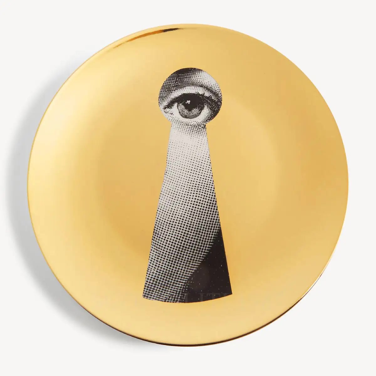 포르나세티 Fornasetti Plate Tema e Variazioni n.14 Gold PTVZ014 1/2