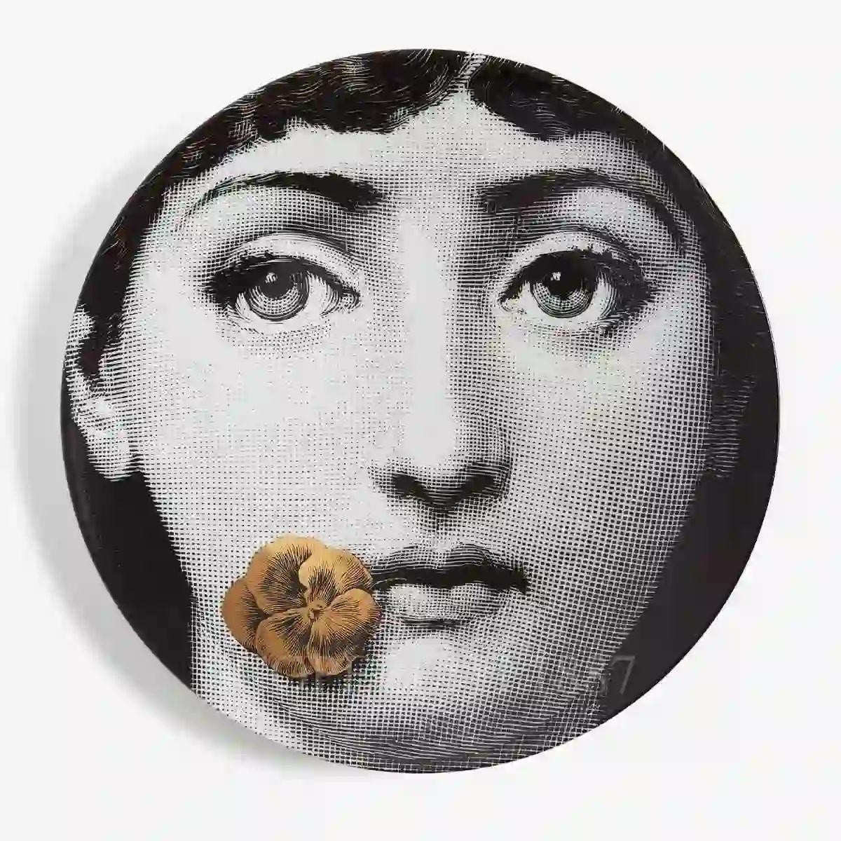 포르나세티 Fornasetti Plate Tema e Variazioni n.137 Gold PTVZ137 1/3